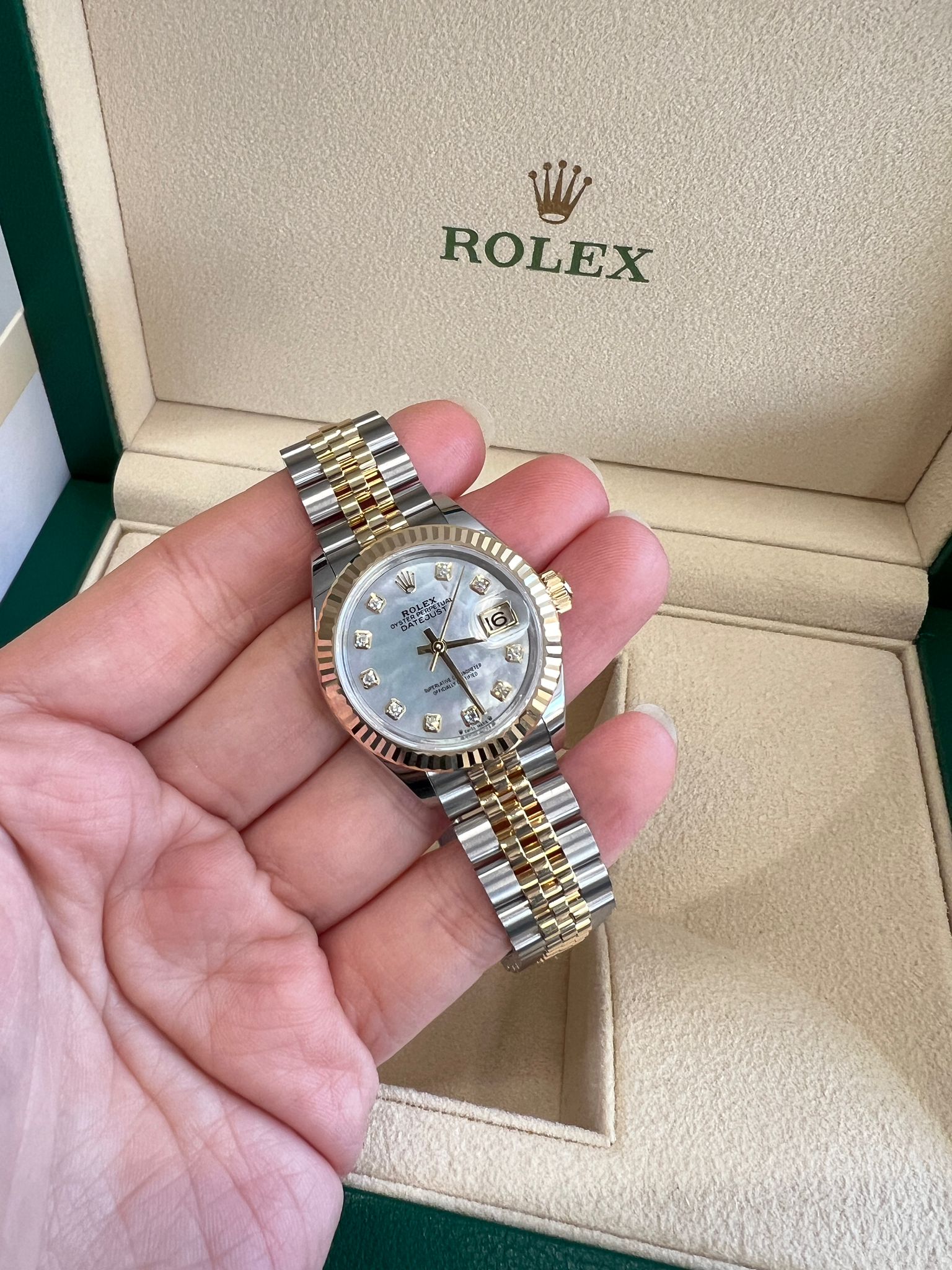 Rolex  Lady-Datejust 28MM 279173NG WHITE JUB