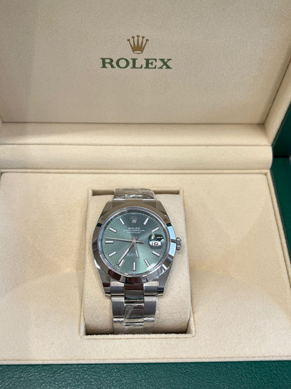 Rolex 126300 GREEN INDEX OYS