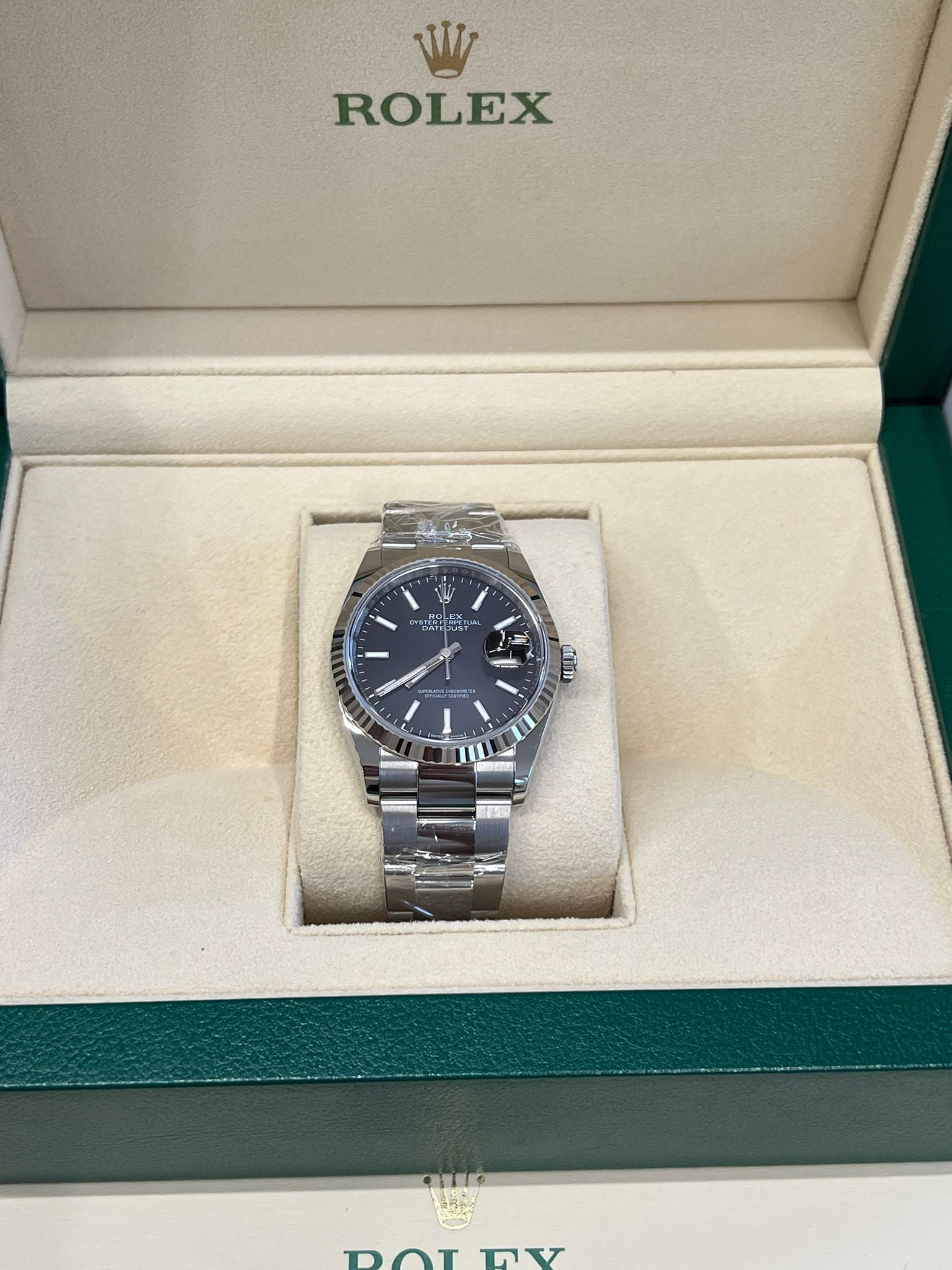 Rolex Datejust 36 126234 Black Index Dial Oyster