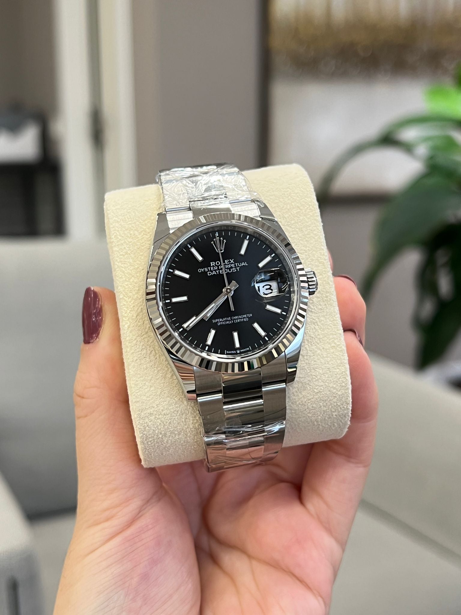 Rolex Datejust 36 126234 Black Index Dial Oyster