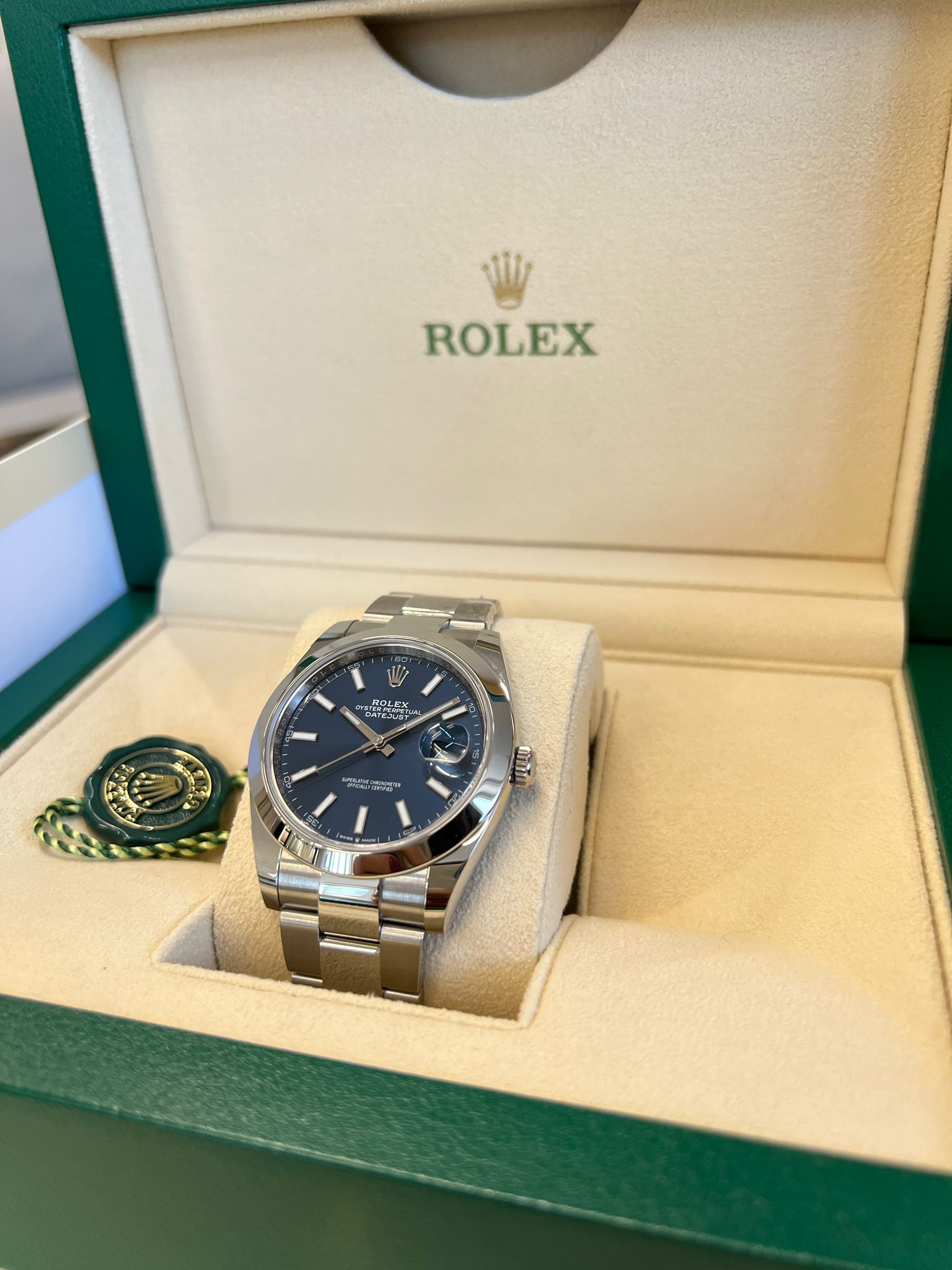 Rolex Datejust 41 126300 Blue Index Oyster 2024