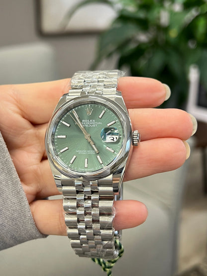 Rolex Datejust 36 126234 GREEN INDEX JUB