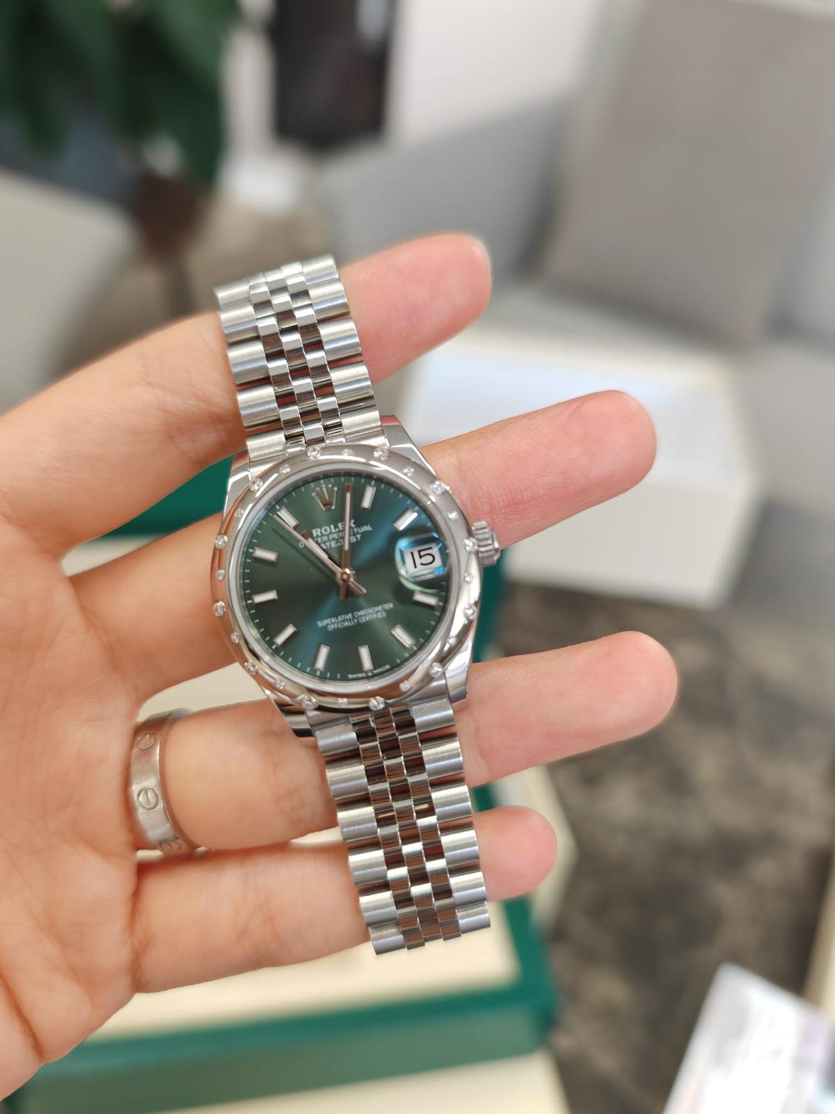 Rolex Datejust 31 278344RBR Green Index Jubilee 2024