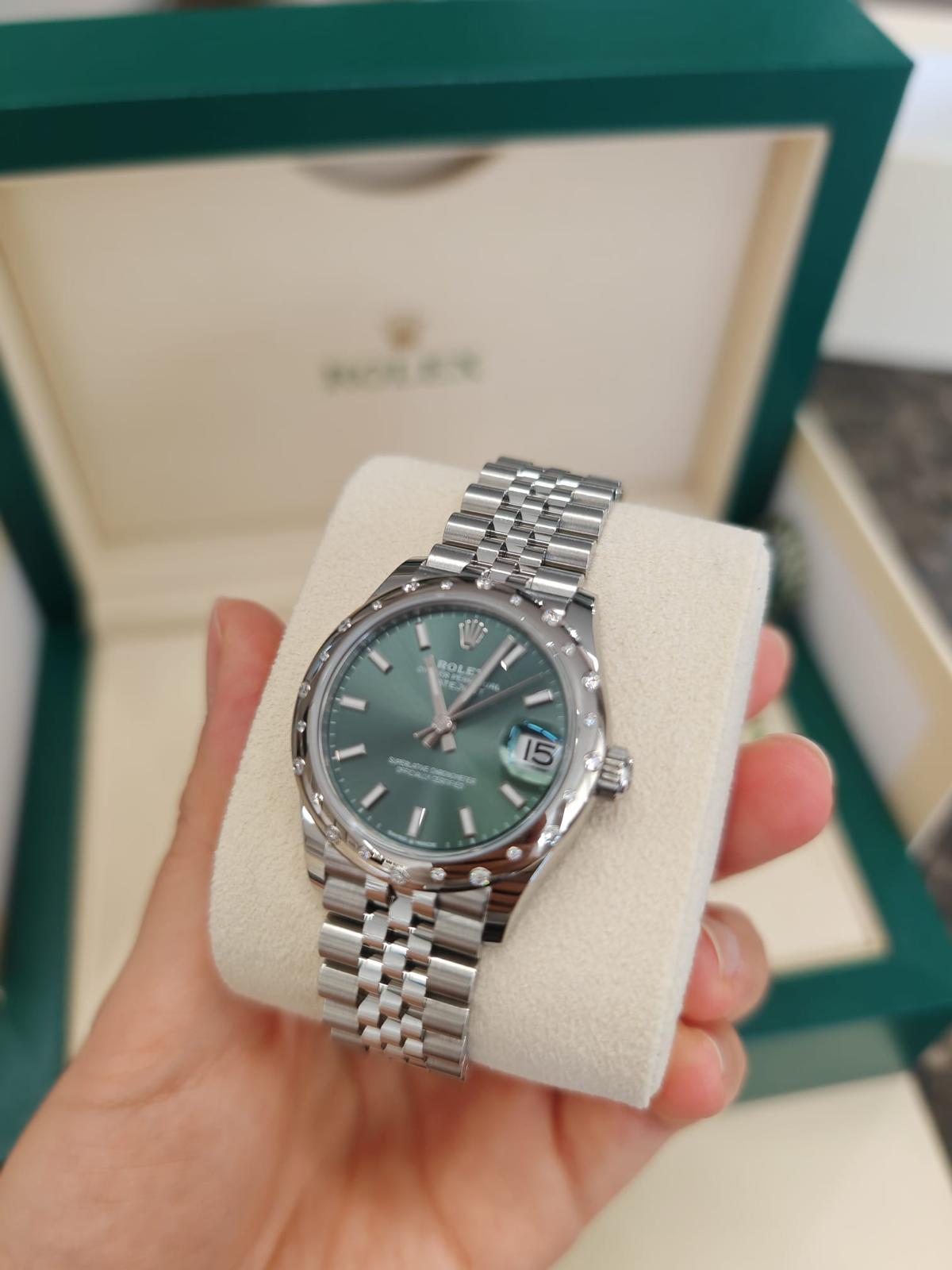 Rolex Datejust 31 278344RBR Green Index Jubilee 2024