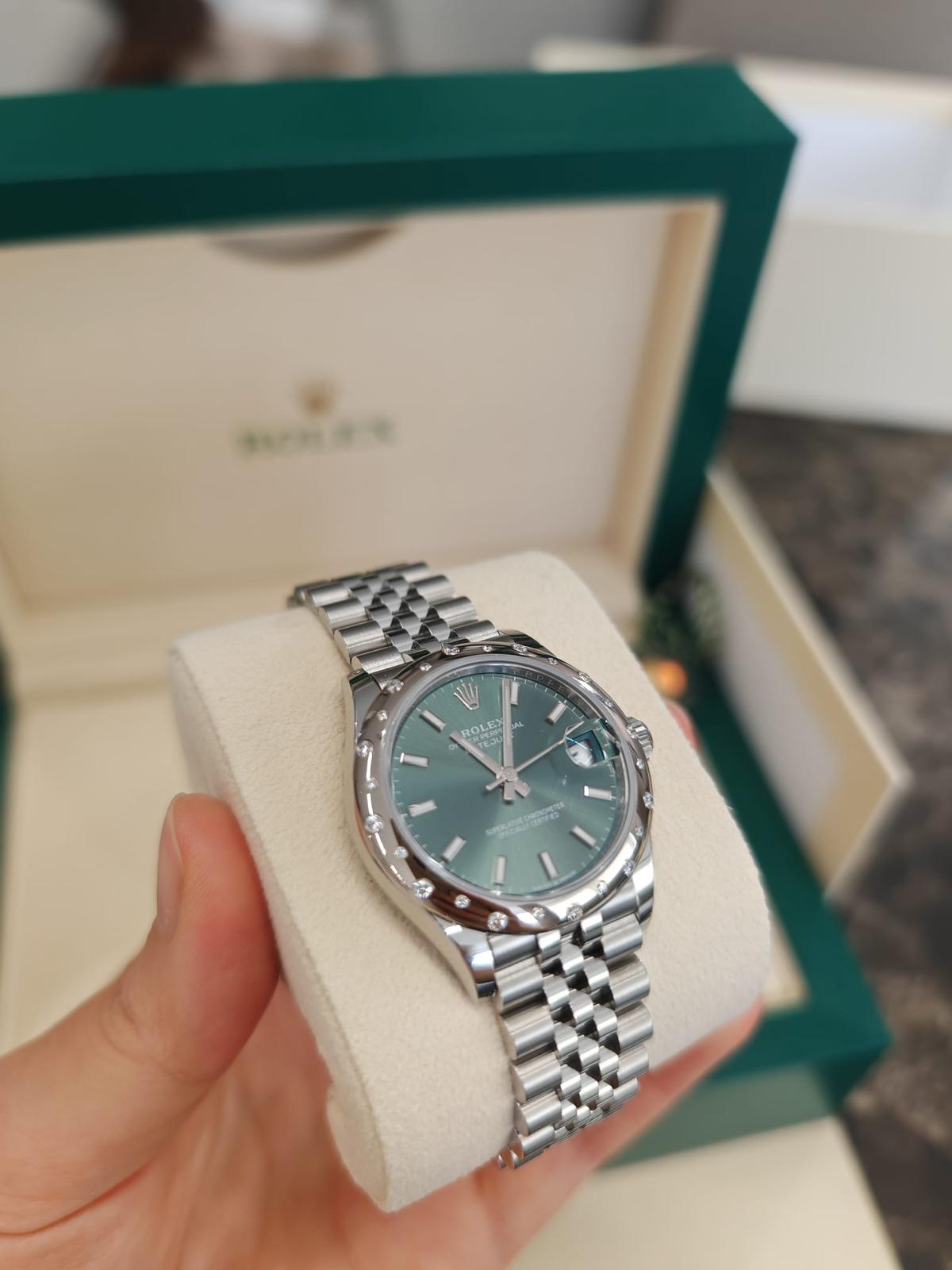 Rolex Datejust 31 278344RBR Green Index Jubilee 2024