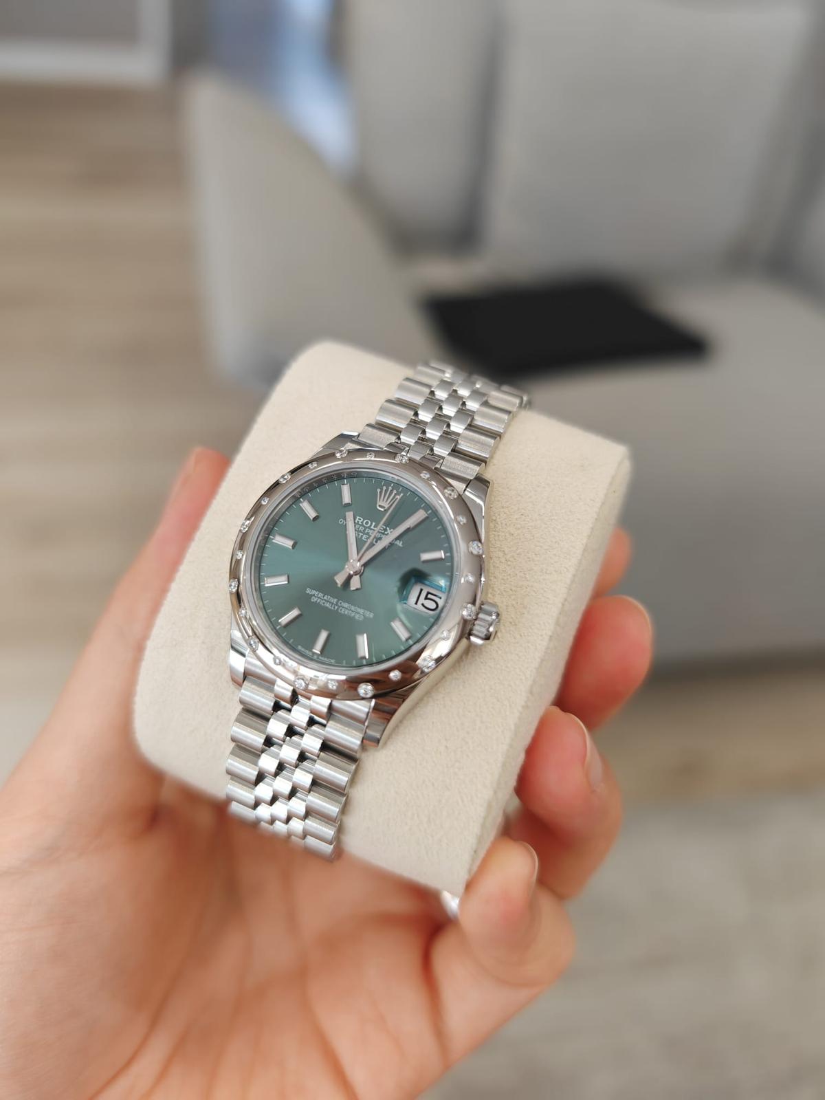 Rolex Datejust 31 278344RBR Green Index Jubilee 2024