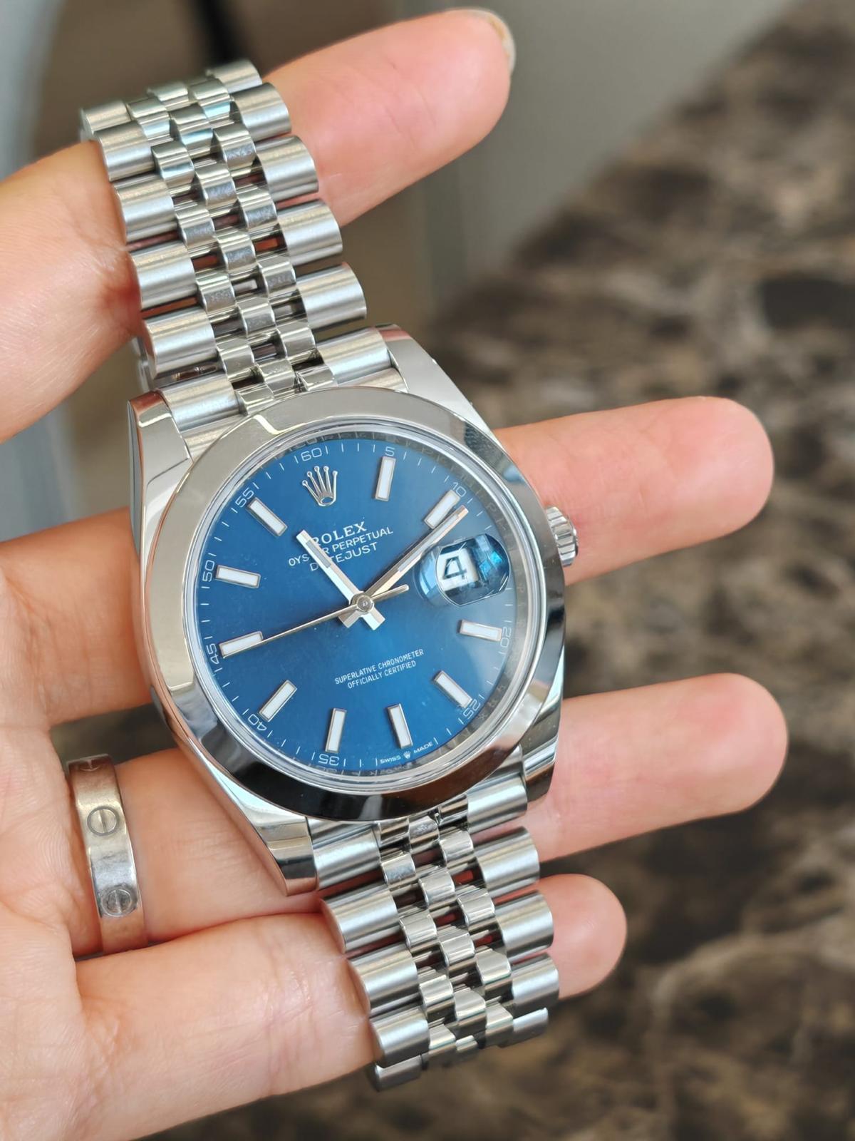 Rolex Datejust 41 126300 Blue Index Jubilee 2024