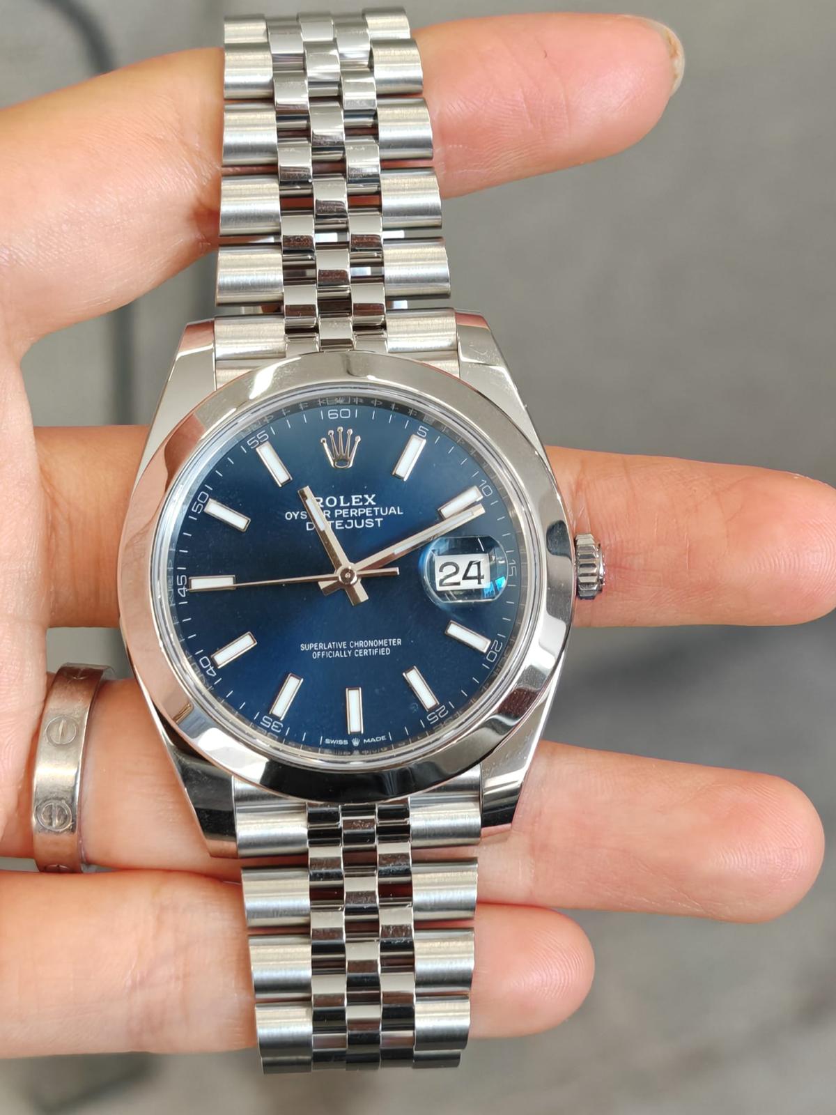 Rolex Datejust 41 126300 Blue Index Jubilee 2024