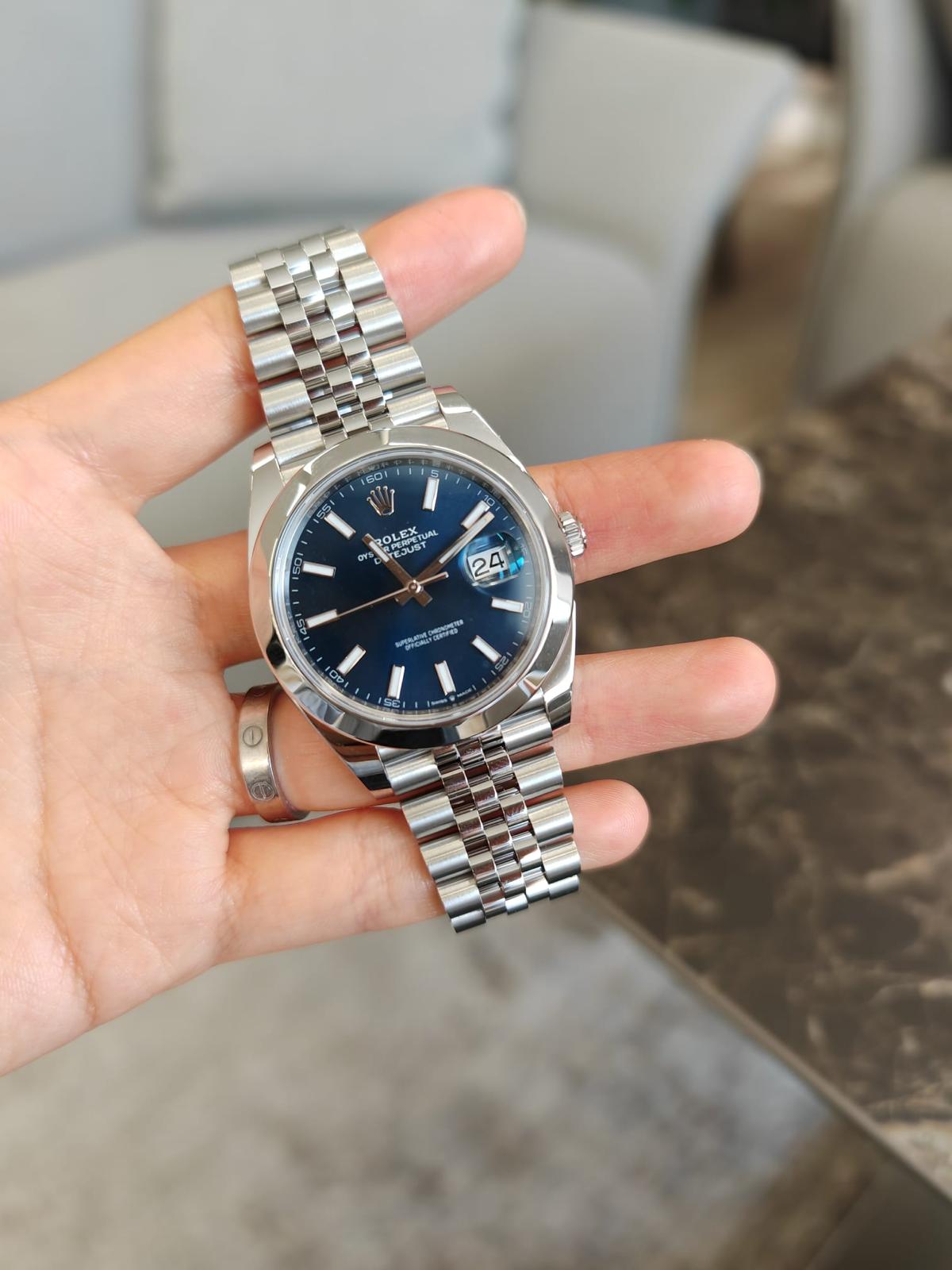 Rolex Datejust 41 126300 Blue Index Jubilee 2024