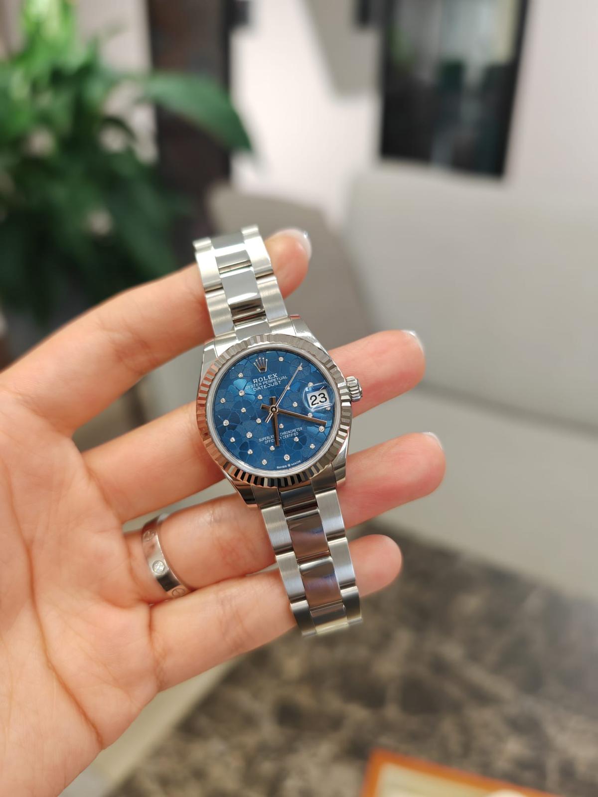 Rolex Datejust 31 278274 BLUE FLORAL OYS