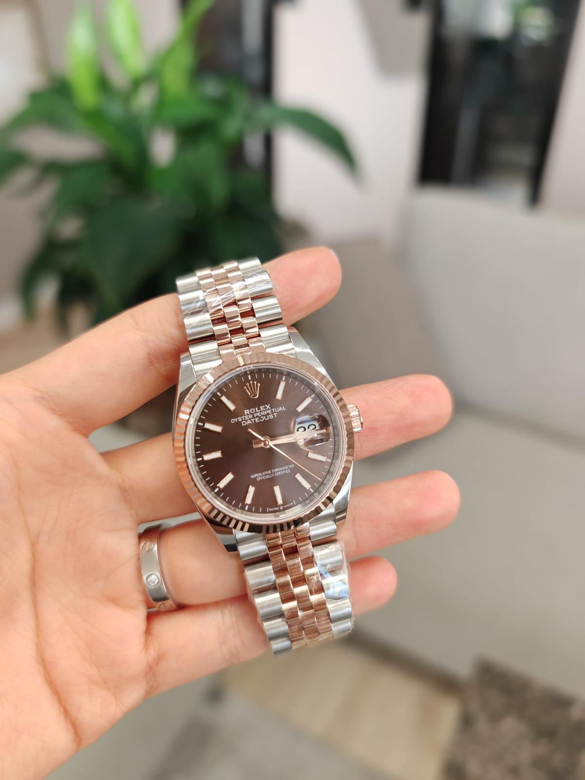 Rolex Datejust 36 126231 Chocolate Index Jubilee 2025