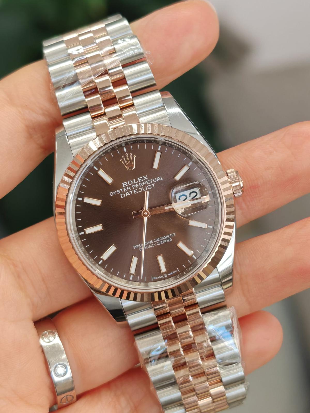 Rolex Datejust 36 126231 Chocolate Index Jubilee 2025