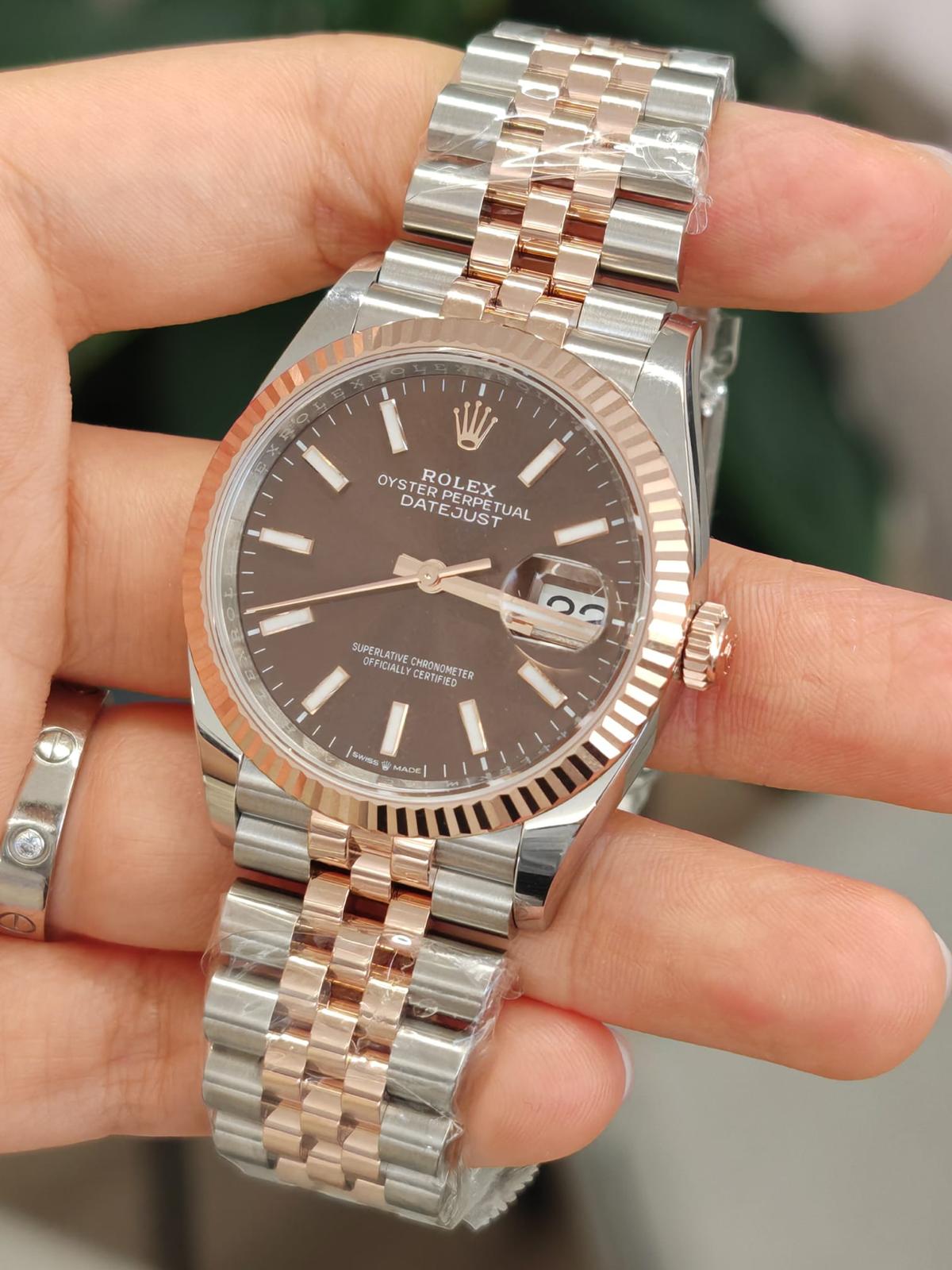 Rolex Datejust 36 126231 Chocolate Index Jubilee 2025