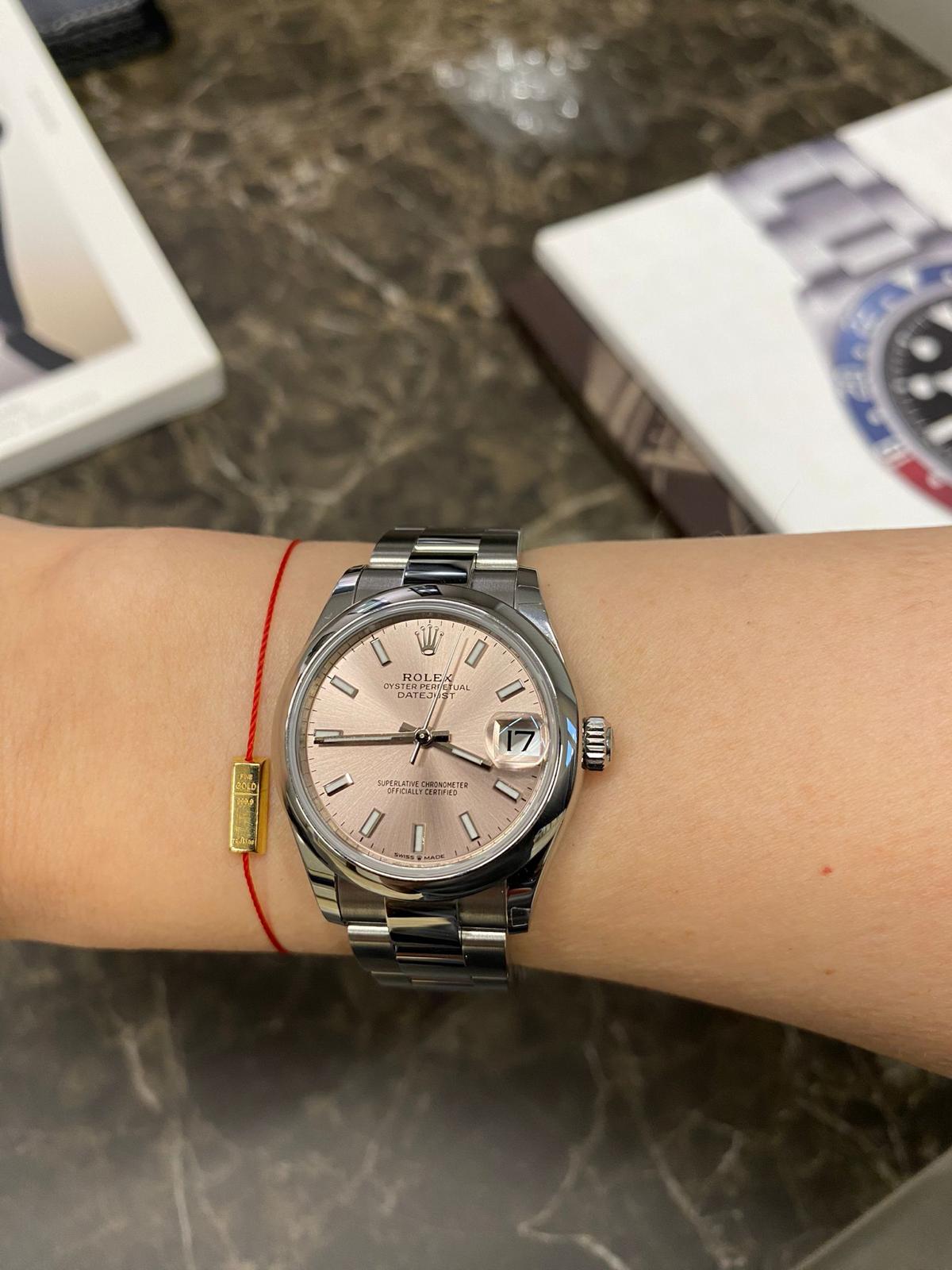 Rolex Datejust 31 278240 Pink Index Oyster