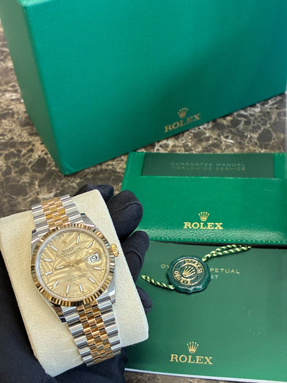 Rolex Datejust 36 126233 Champ Palm Jubilee 2024