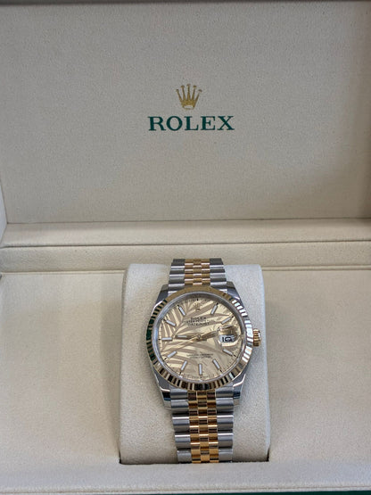 Rolex Datejust 36 126233 Champ Palm Jubilee 2024