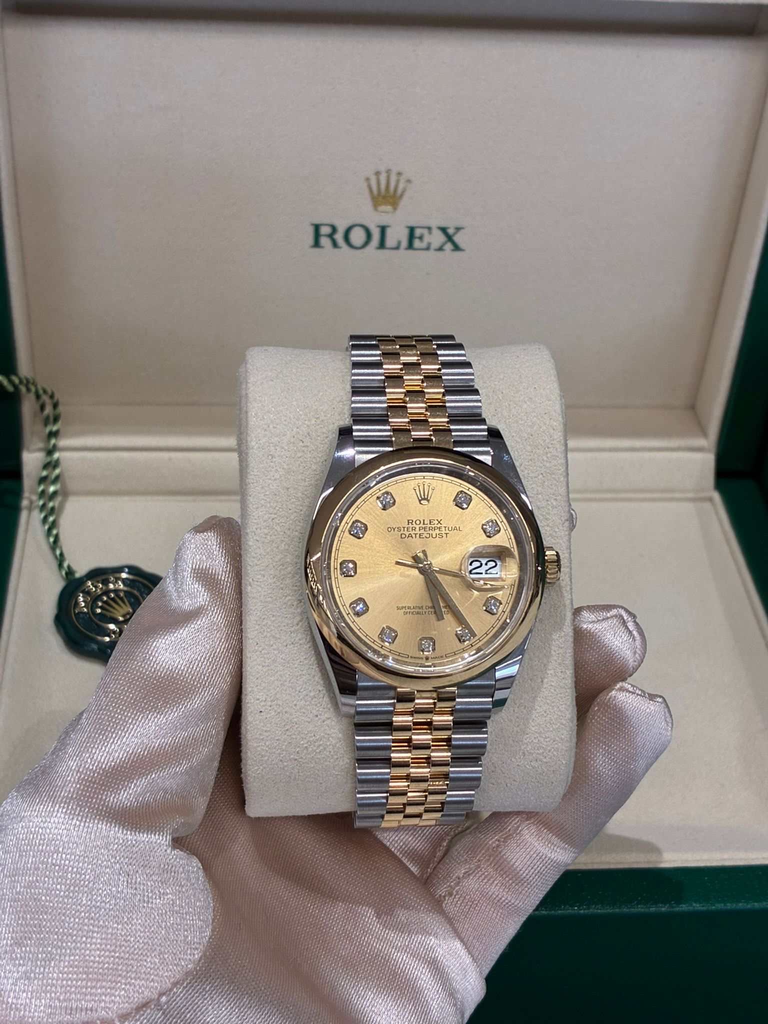 Rolex Datejust 36 126203G Champ Jubilee 2024