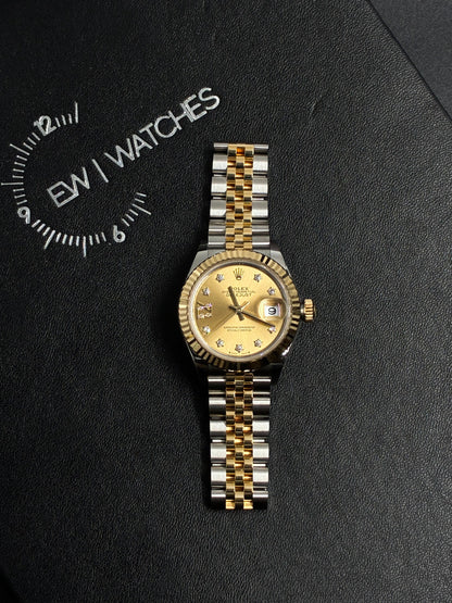 Rolex Lady-Datejust 279173G Champagne Star Diamonds Jubilee