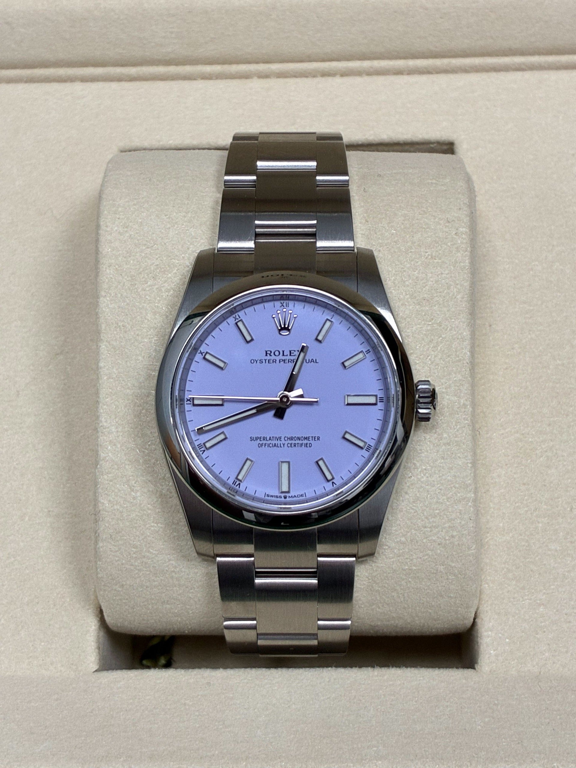 Rolex Oyster Perpetual 34 124200 Lavender 2024