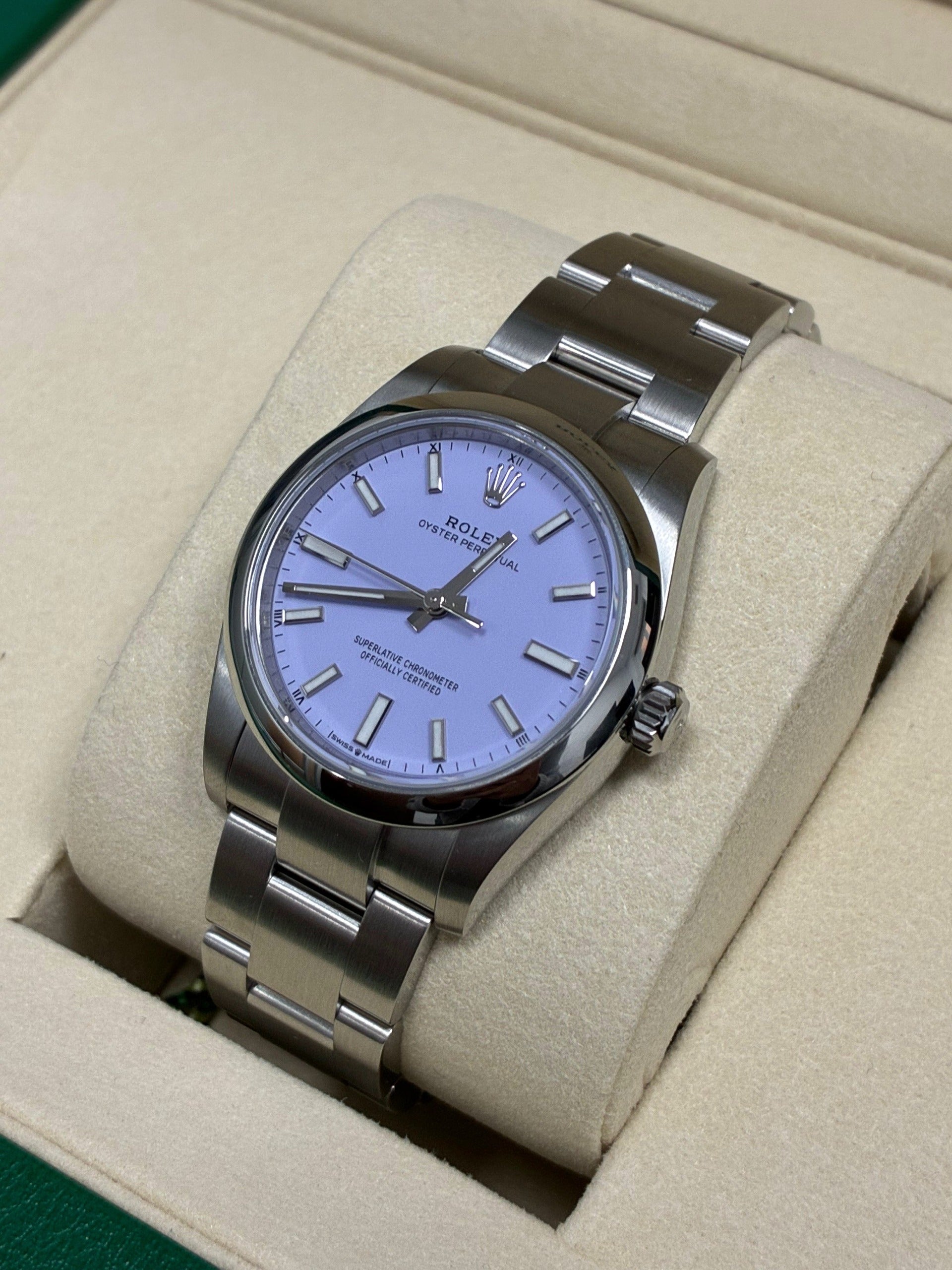 Rolex Oyster Perpetual 34 124200 Lavender 2024