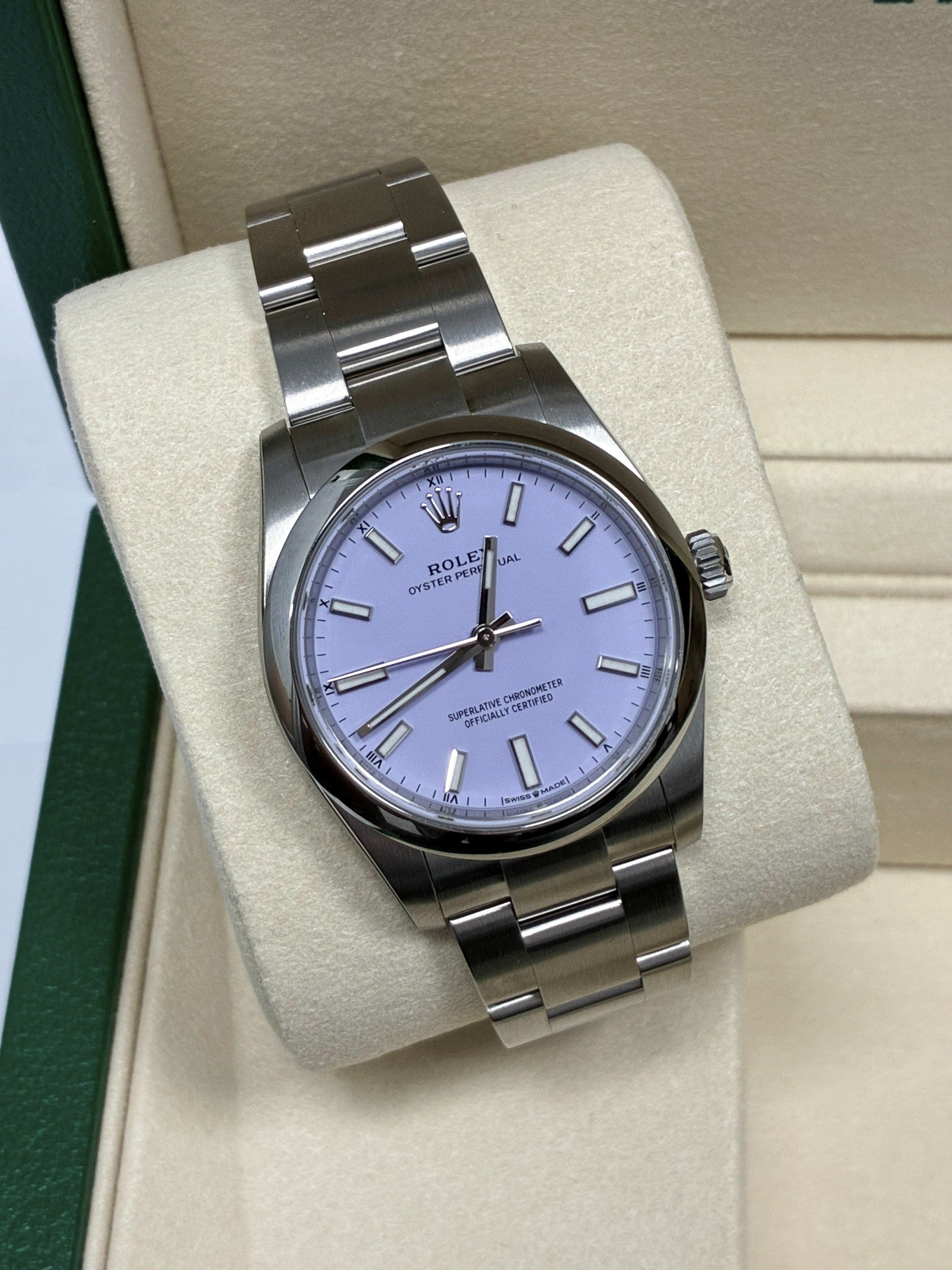 Rolex Oyster Perpetual 34 124200 Lavender 2024