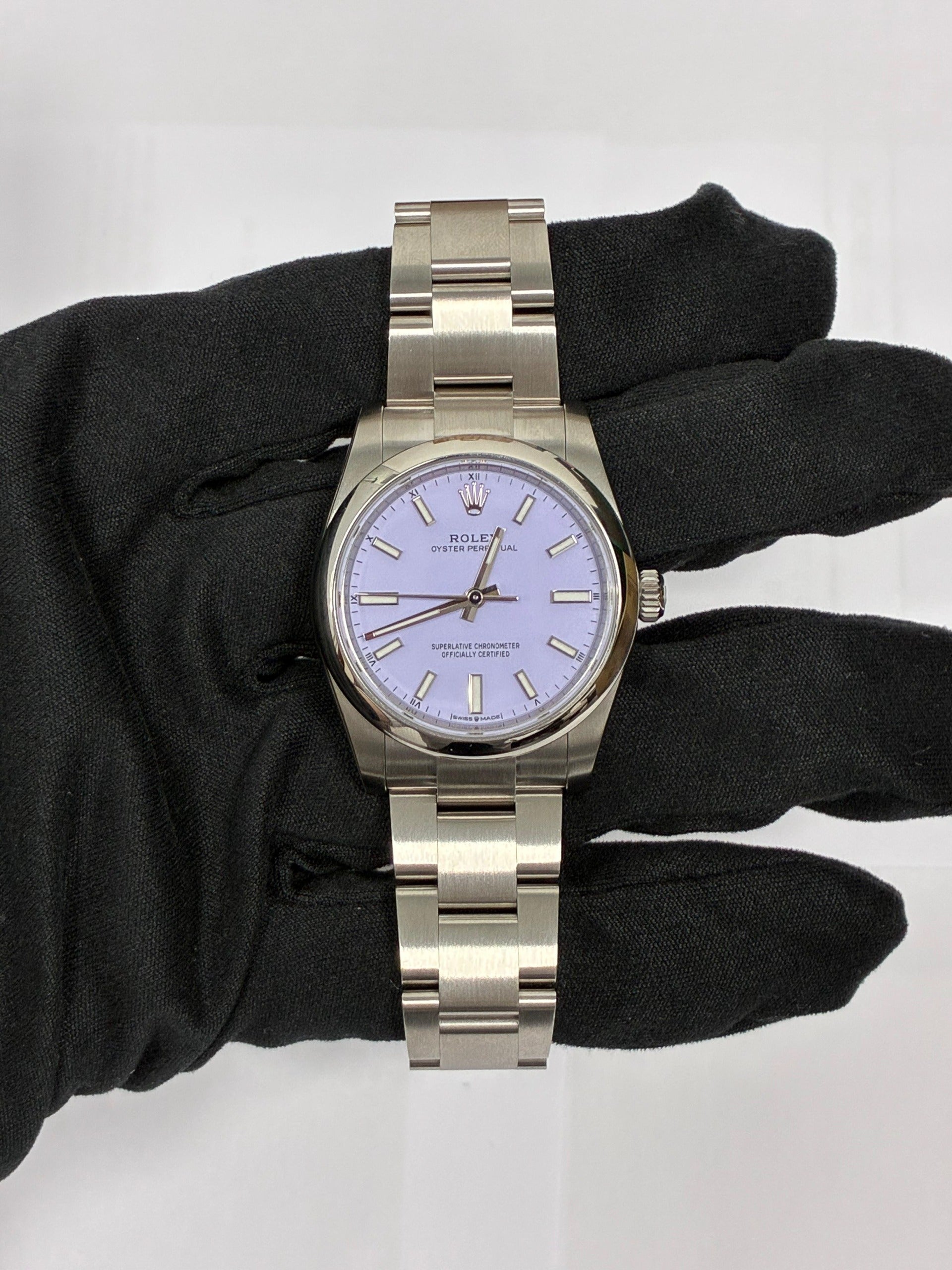 Rolex Oyster Perpetual 34 124200 Lavender 2024