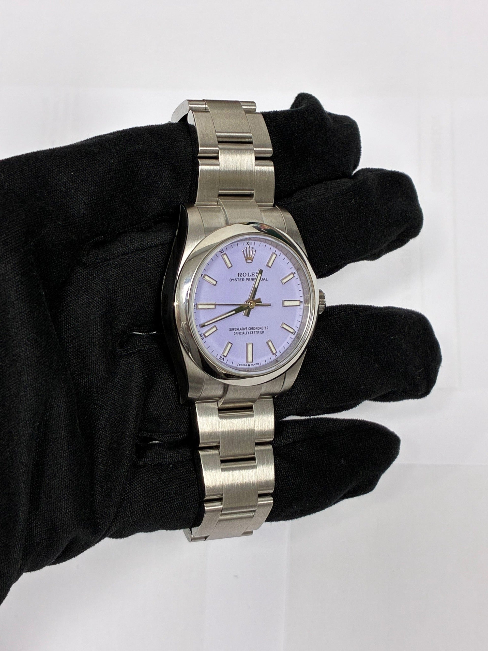 Rolex Oyster Perpetual 34 124200 Lavender 2024