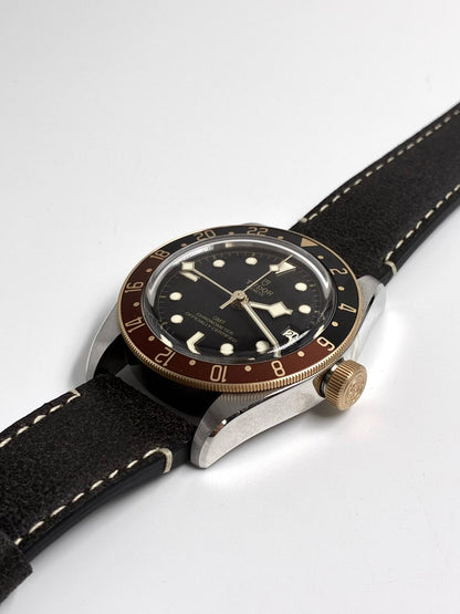 Tudor Black Bay GMT41mm 79833Mn-0003 Leather Strap 2024