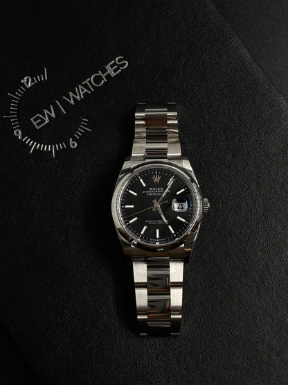 Rolex Datejust 36 126200 Black Index Oyster 2026