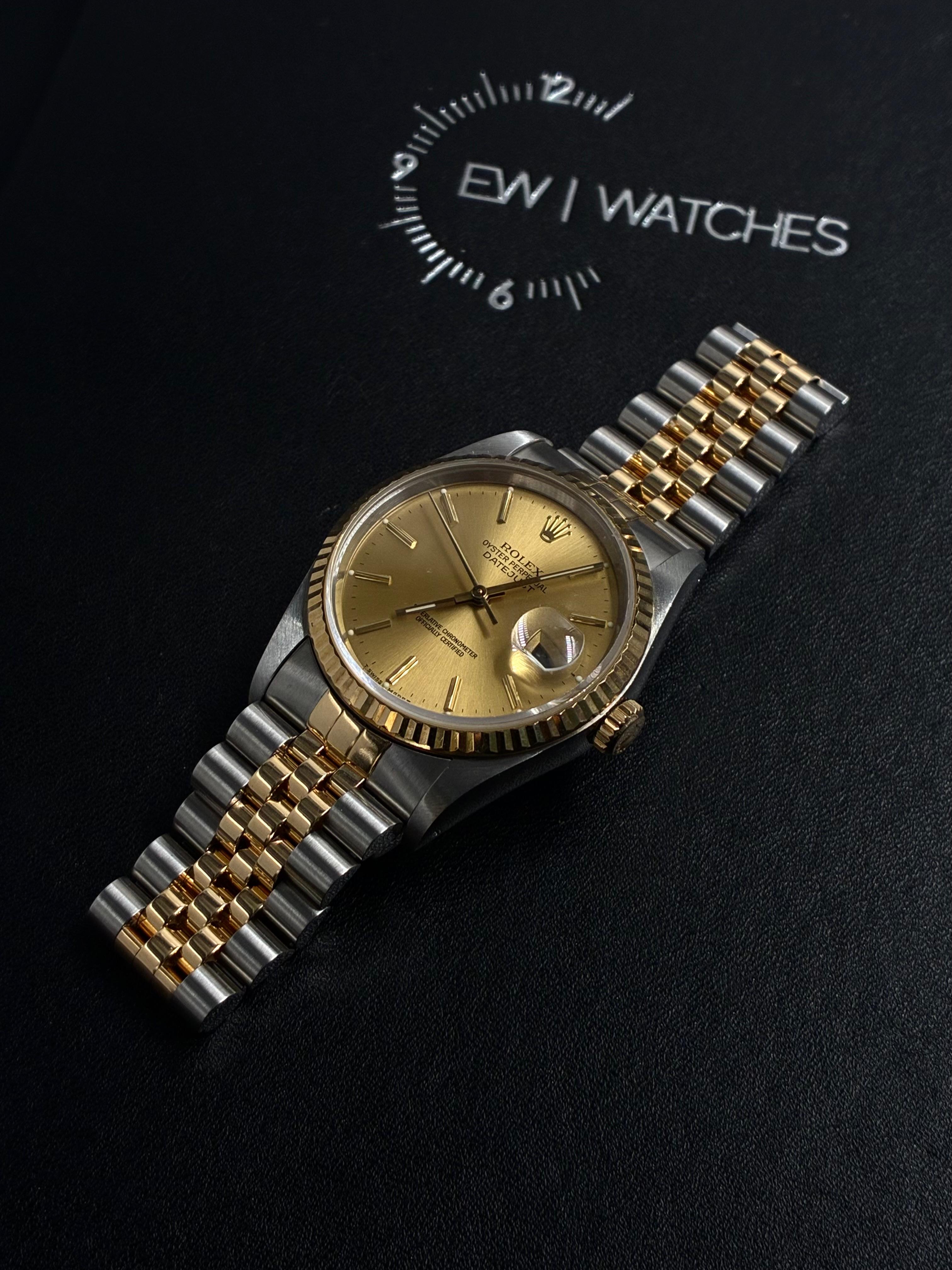 Rolex Datejust 36 16233 Champagne  Jubilee 1989