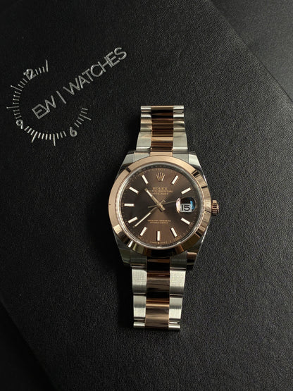 Rolex Datejust 41 126301 Chocolate Index Oyster 2026