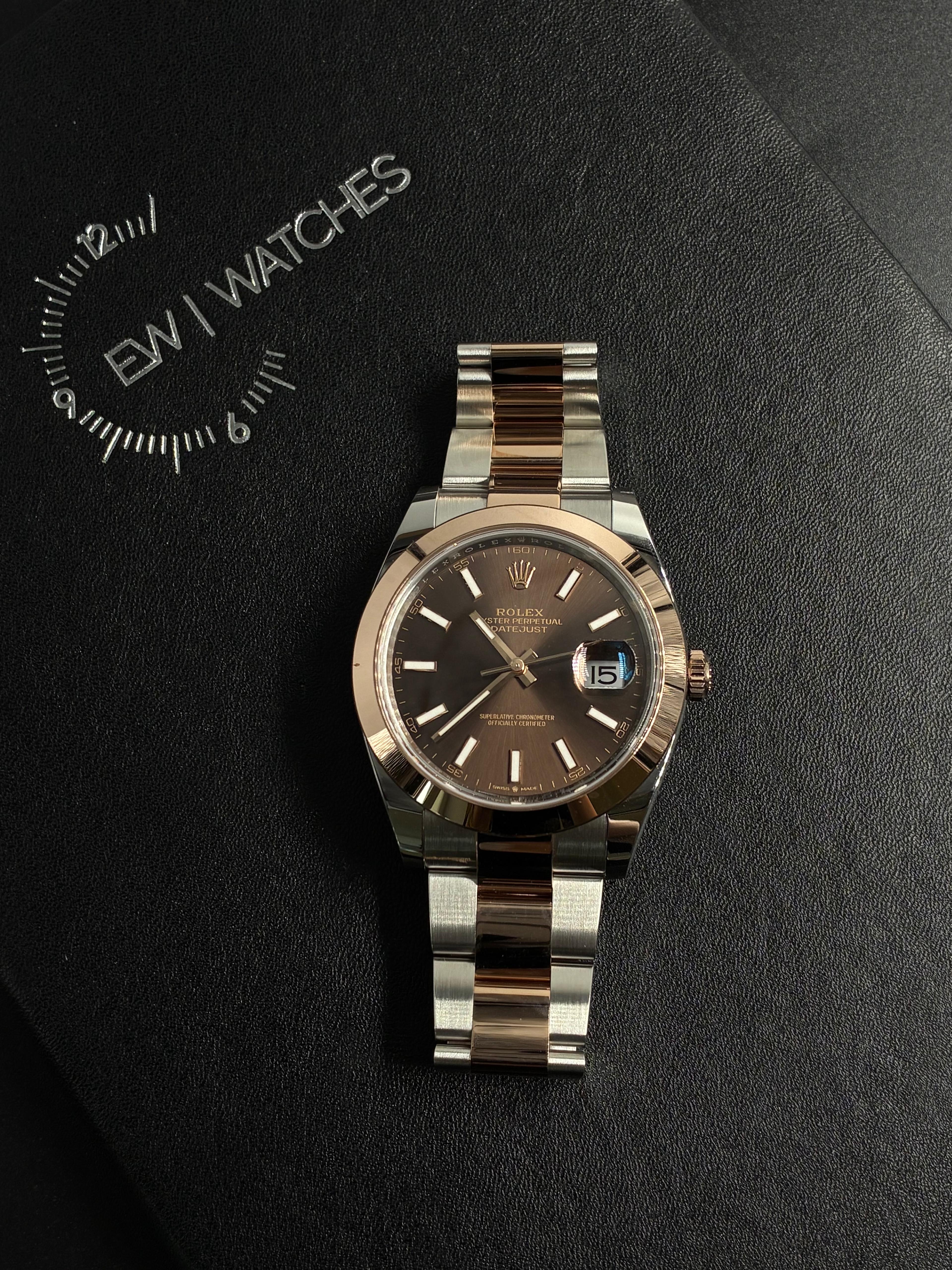 Rolex Datejust 41 126301 Chocolate Index Oyster 2025