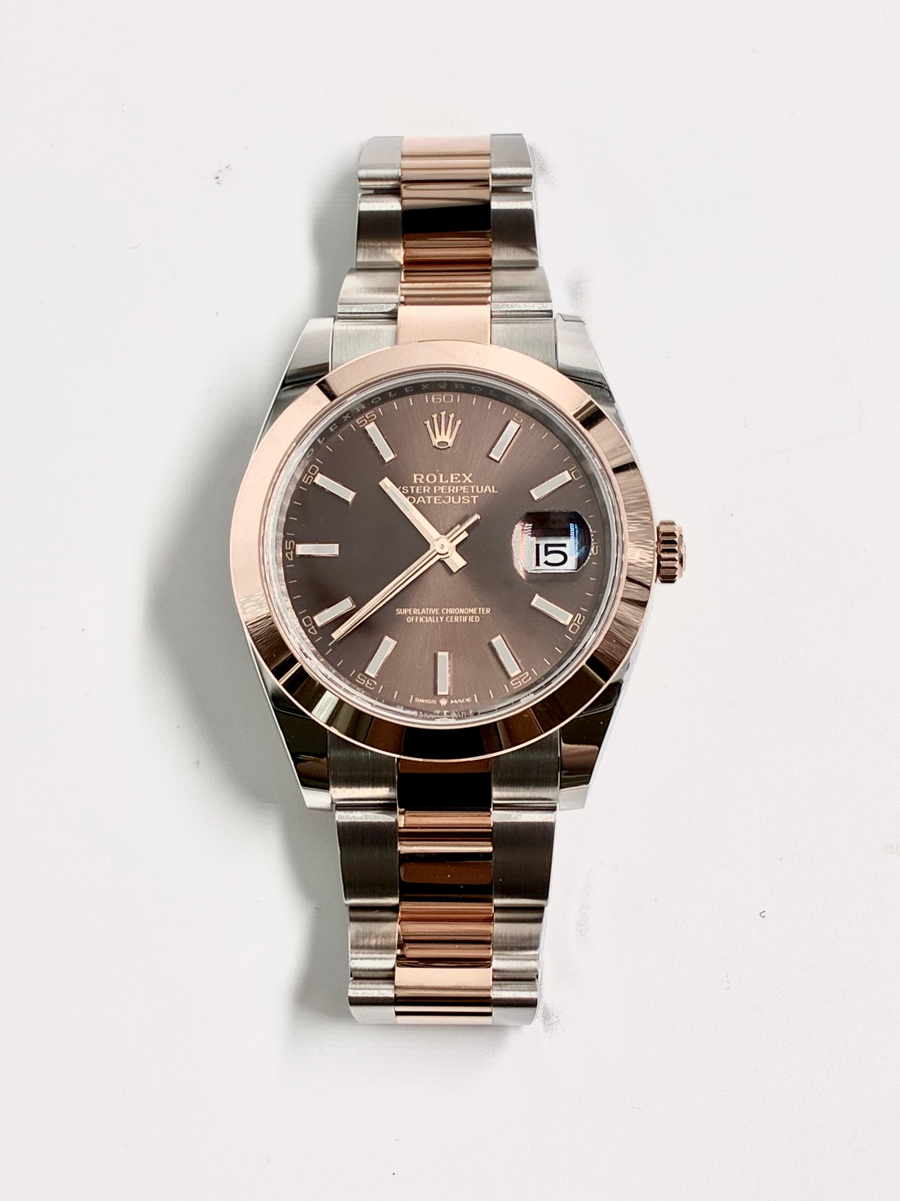 Rolex Datejust 41 126301 Chocolate Index Oyster 2025