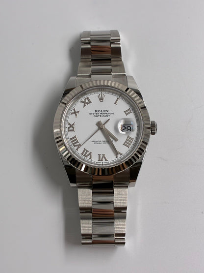 Rolex Datejust 41 126334 White Roman Oyster 2026