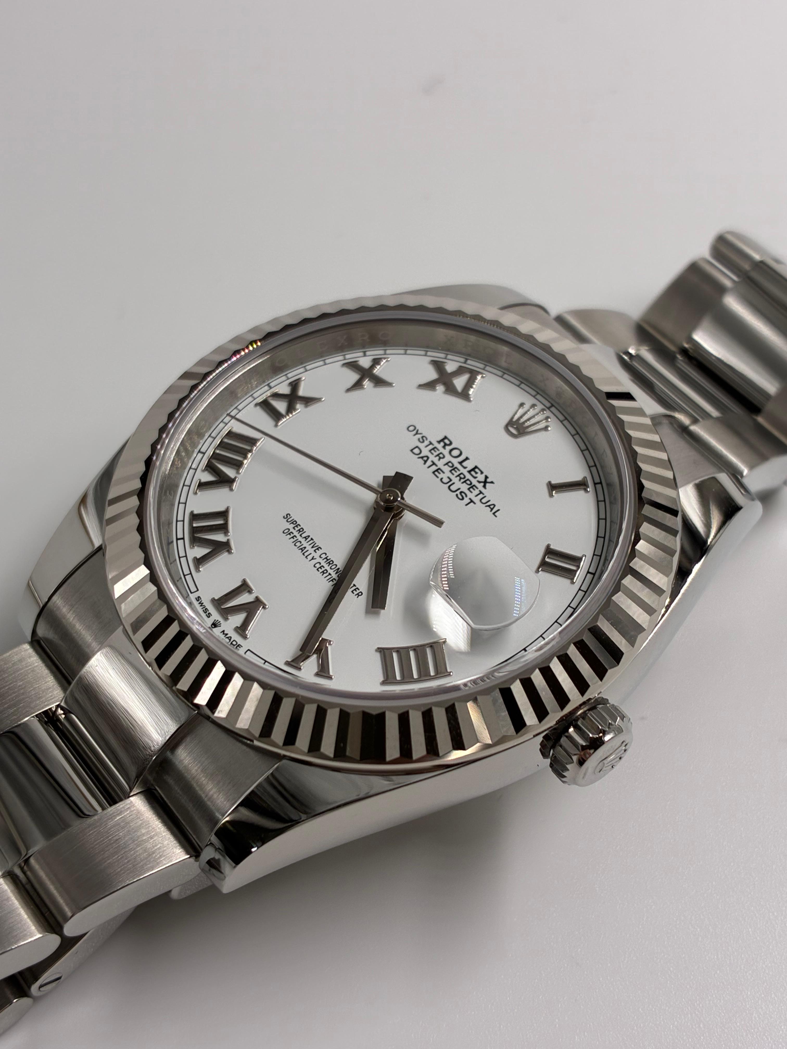 Rolex Datejust 41 126334 White Roman Oyster 2026