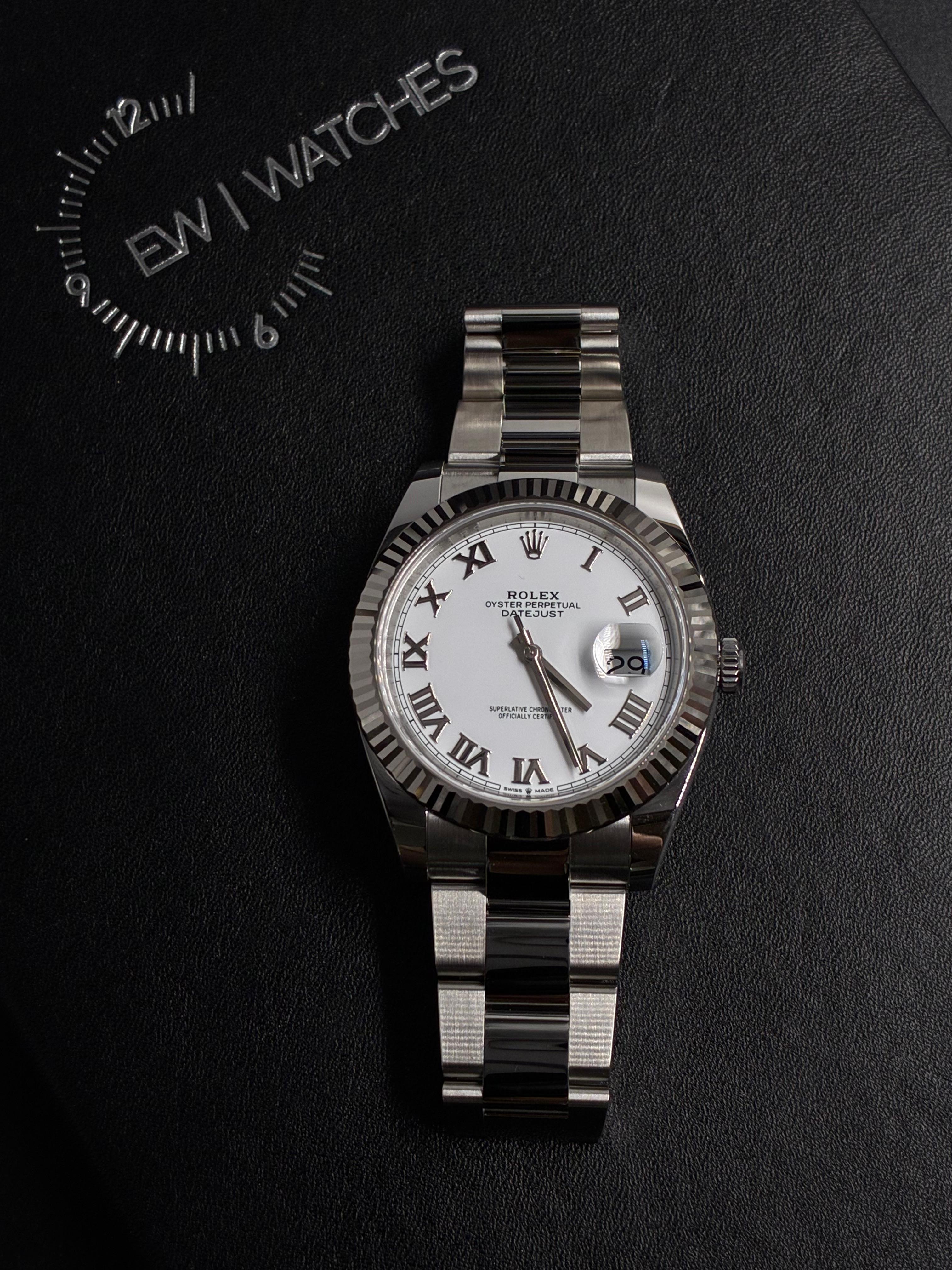 Rolex Datejust 41 126334 White Roman Oyster 2025