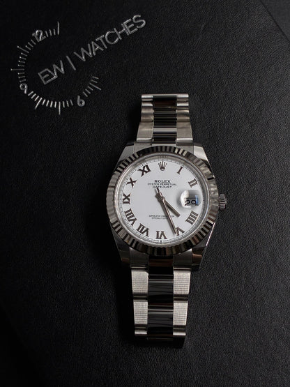 Rolex Datejust 41 126334 White Roman Oyster 2025