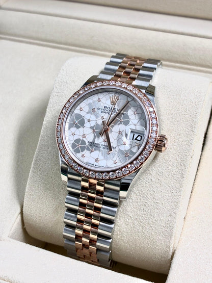 Rolex Datejust 31 278381RBR Silver Floral Flower Jubilee 2026