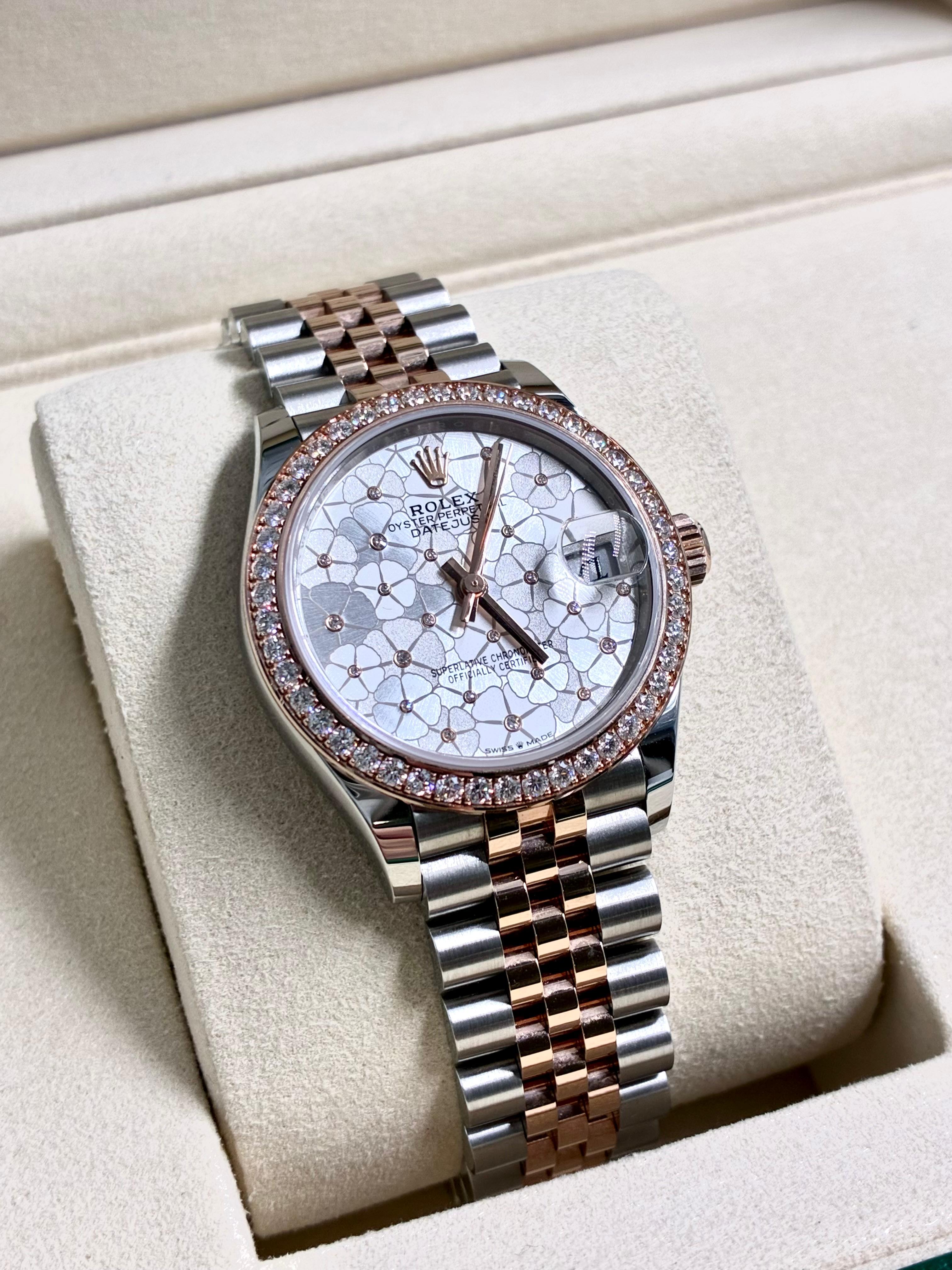 Rolex Datejust 31 278381RBR Silver Floral Flower Jubilee 2026
