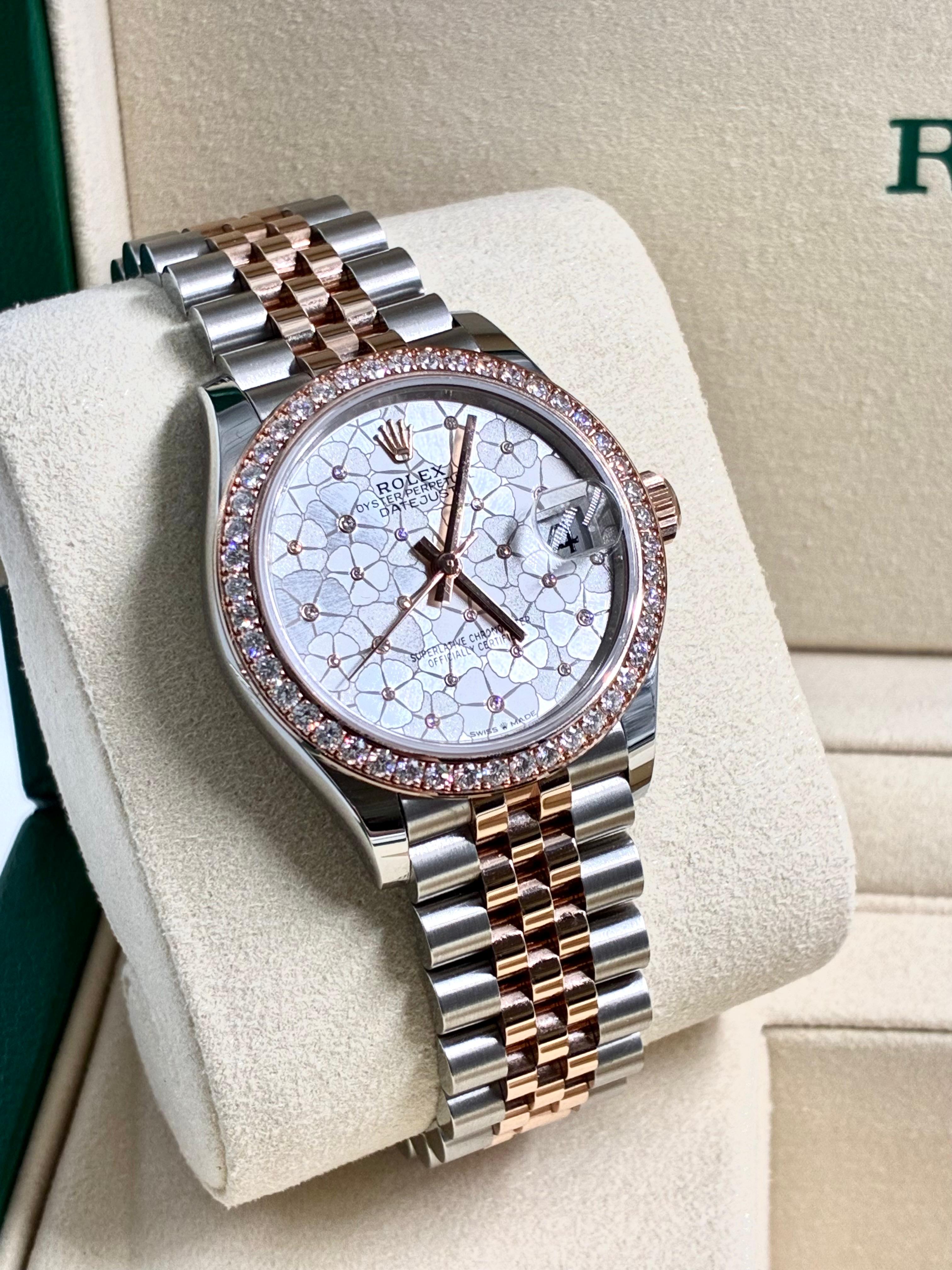 Rolex Datejust 31 278381RBR Silver Floral Flower Jubilee 2026