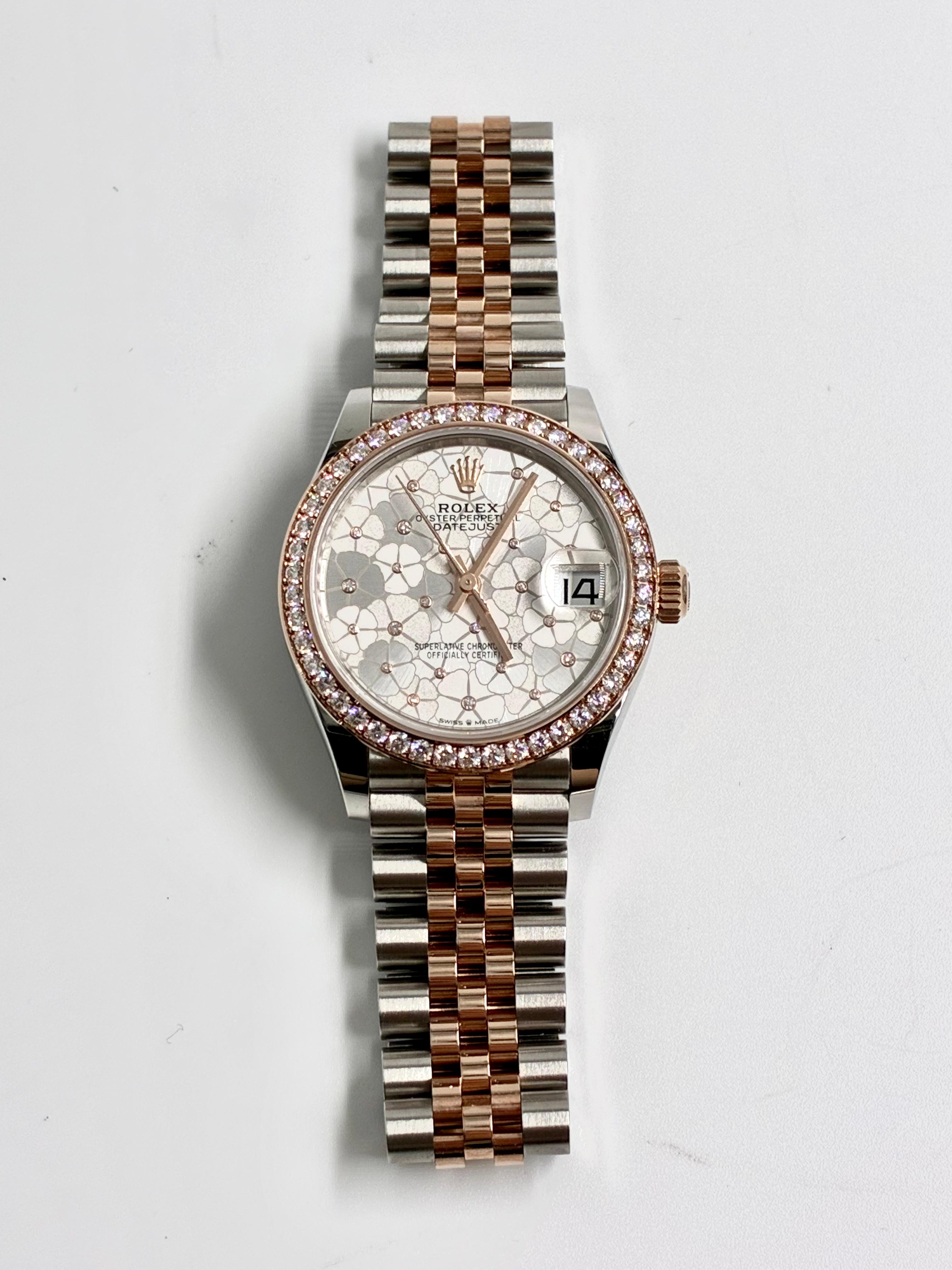 Rolex Datejust 31 278381RBR Silver Floral Flower Jubilee 2026
