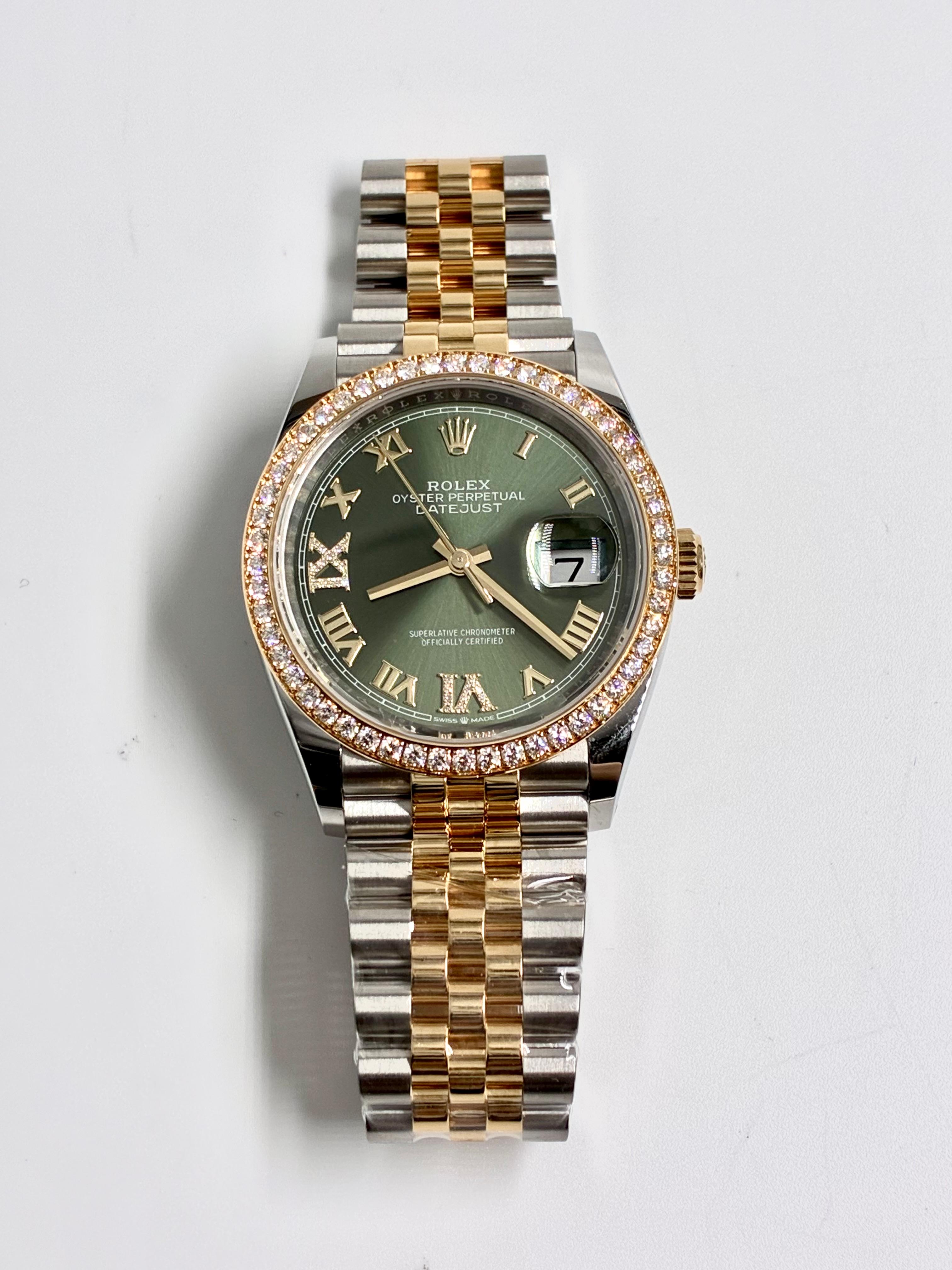Rolex Datejust 36 126283RBR Green VIIX Jubilee 2025