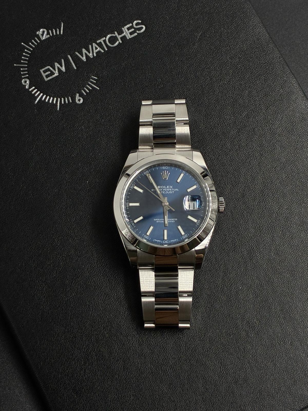 Rolex Datejust 41 126300 Blue Index Oyster 2025