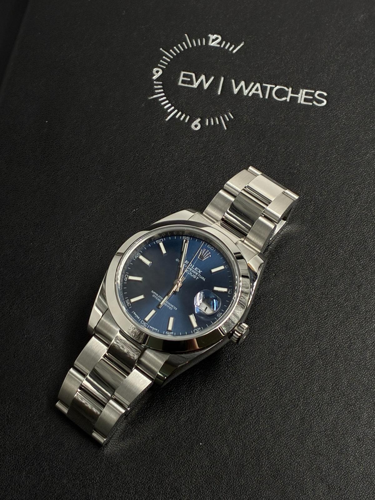 Rolex Datejust 41 126300 Blue Index Oyster 2025
