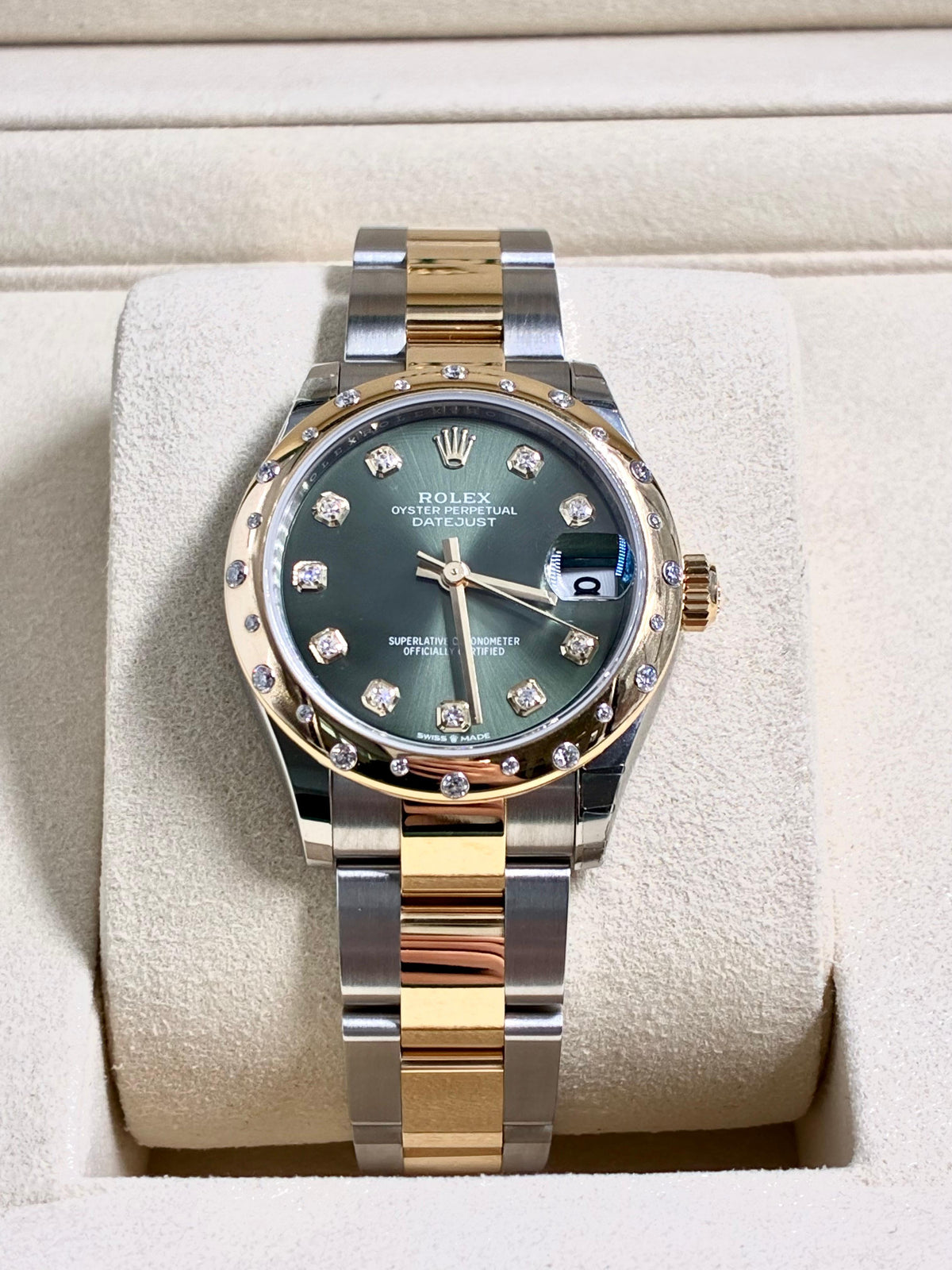 Rolex Datejust 31 278343RBR Green Diamonds Oyster 2026
