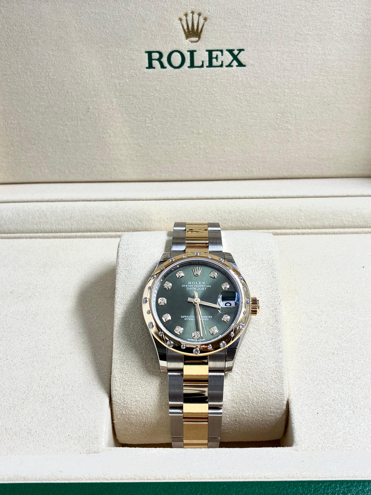 Rolex Datejust 31 278343RBR Green Diamonds Oyster 2026