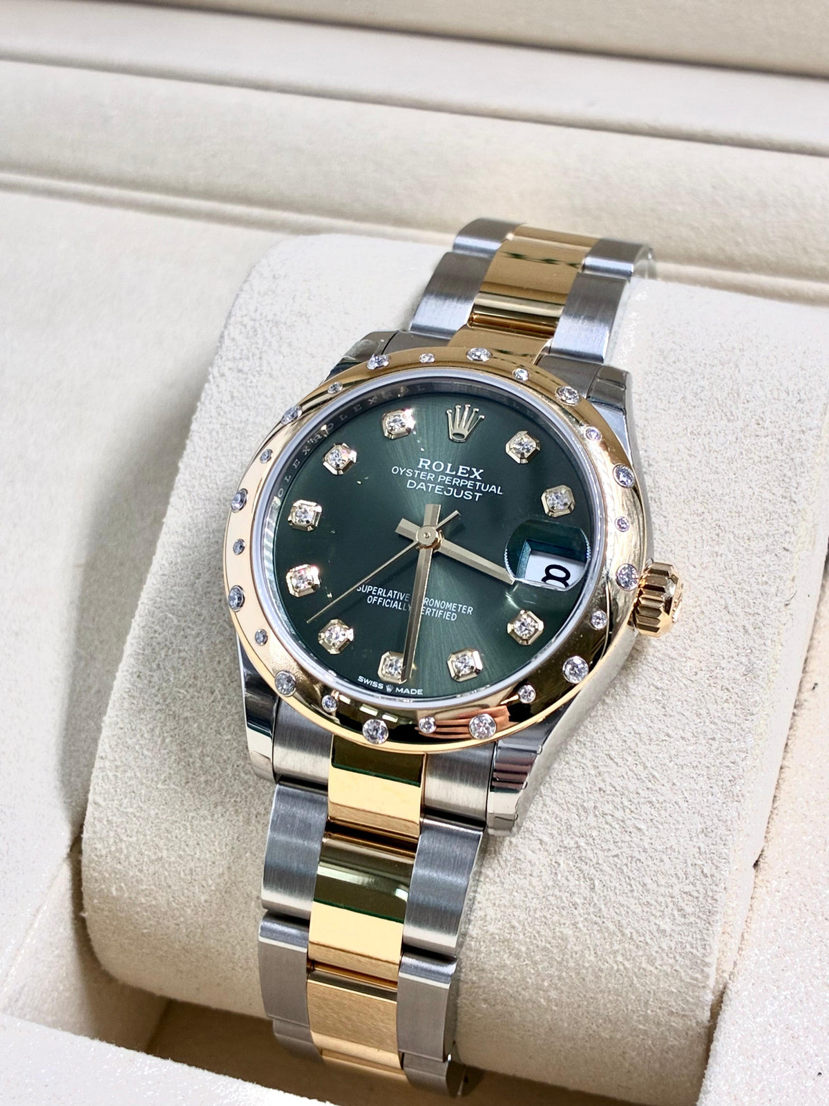 Rolex Datejust 31 278343RBR Green Diamonds Oyster 2025