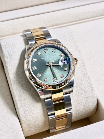 Rolex Datejust 31 278343RBR Green Diamonds Oyster 2025