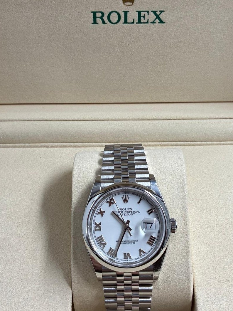 Rolex Datejust 36 126200 White Roman Jubilee 2025