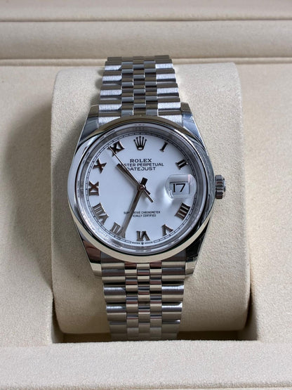 Rolex Datejust 36 126200 White Roman Jubilee 2025
